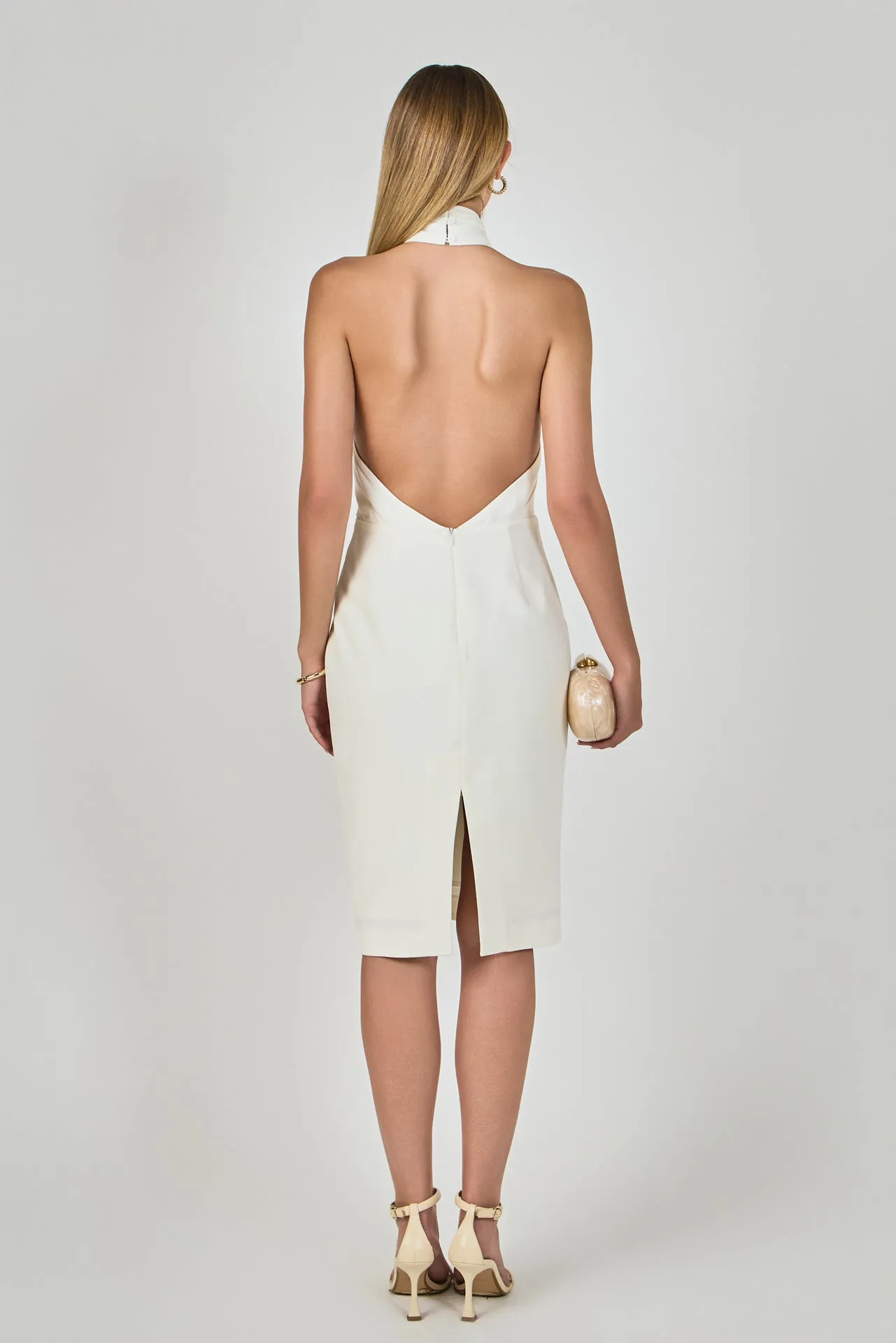 Draped Halter Midi Dress sold by Endless Rose product image thumbnail 4