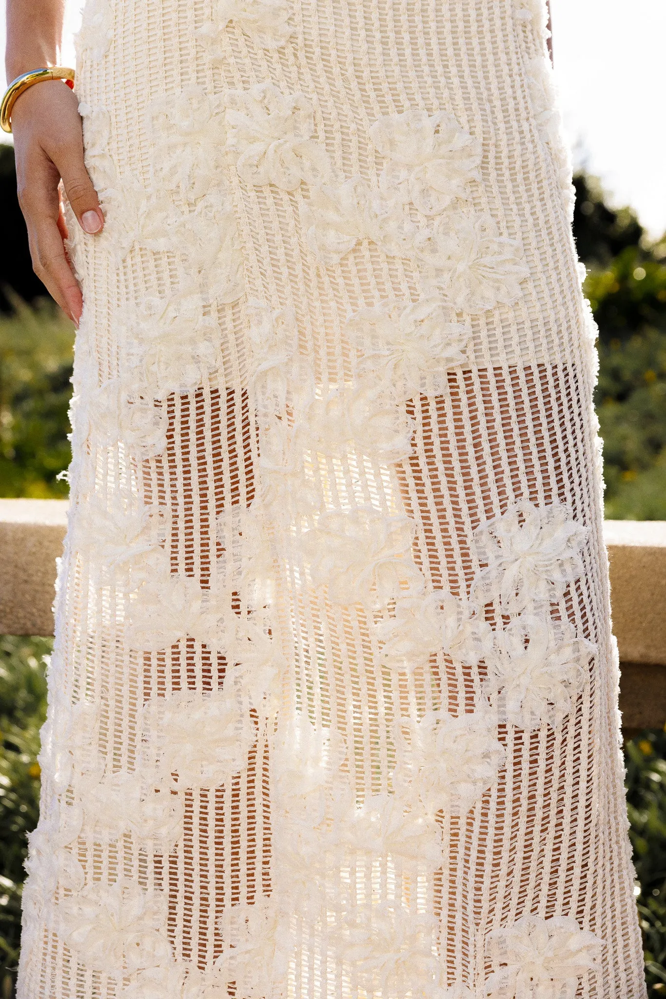 Strapless Embroidered Net Maxi Dress sold by Endless Rose product image thumbnail 5