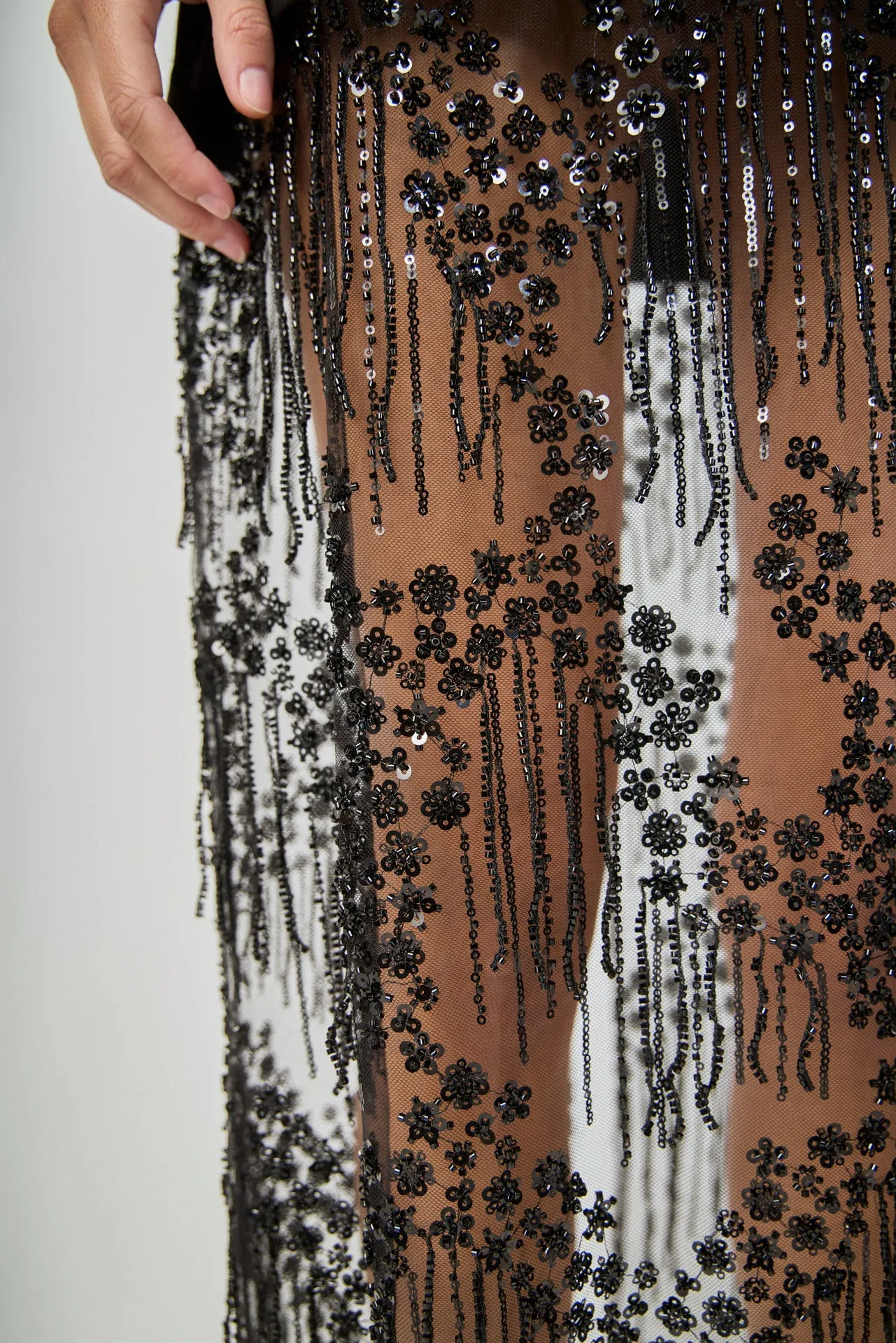 Mix Rhinstone Lace T-shirt Midi Dress sold by Endless Rose product image thumbnail 5