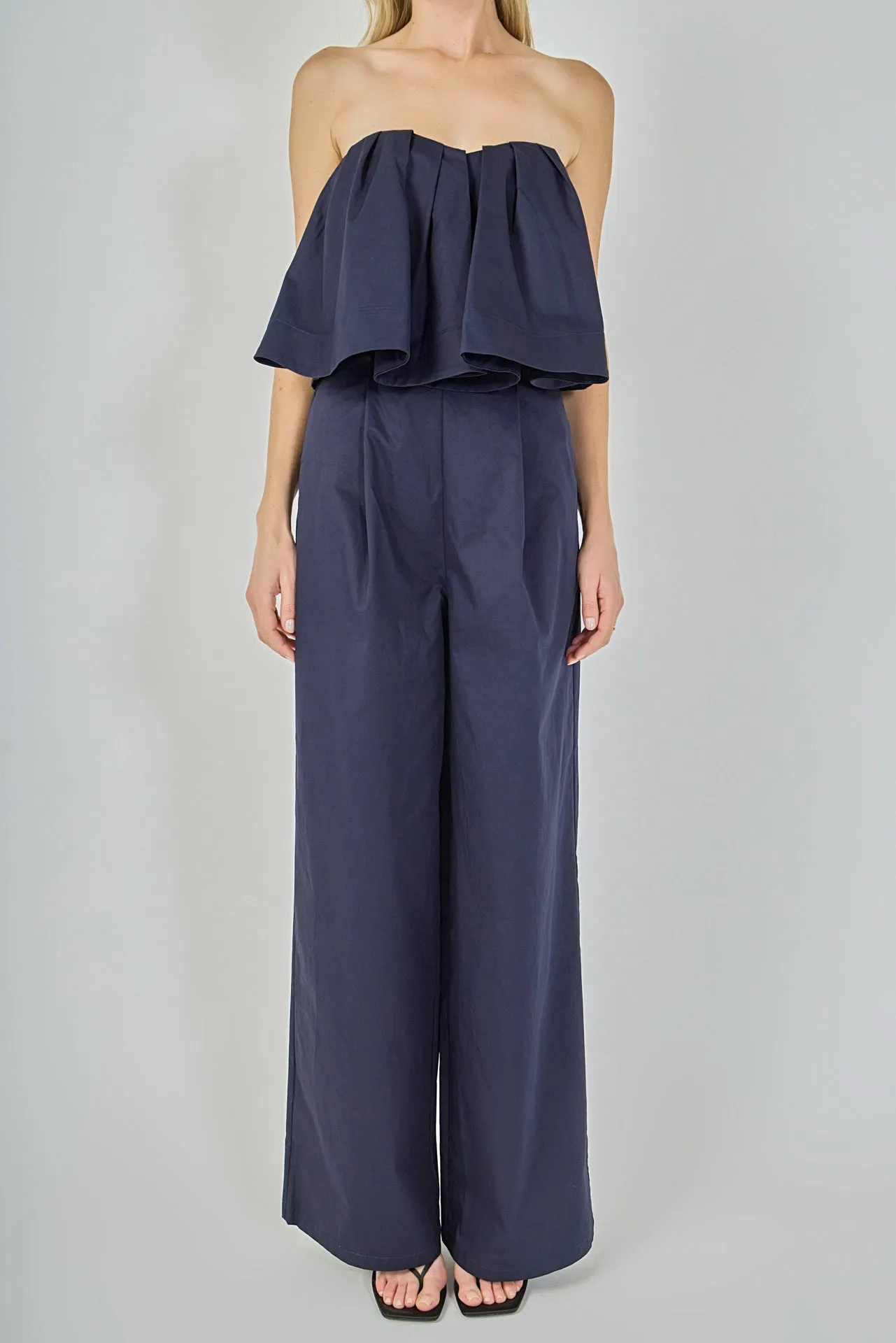 Strapless Pintuck Detail Jumpsuit sold by Endless Rose product image thumbnail 2