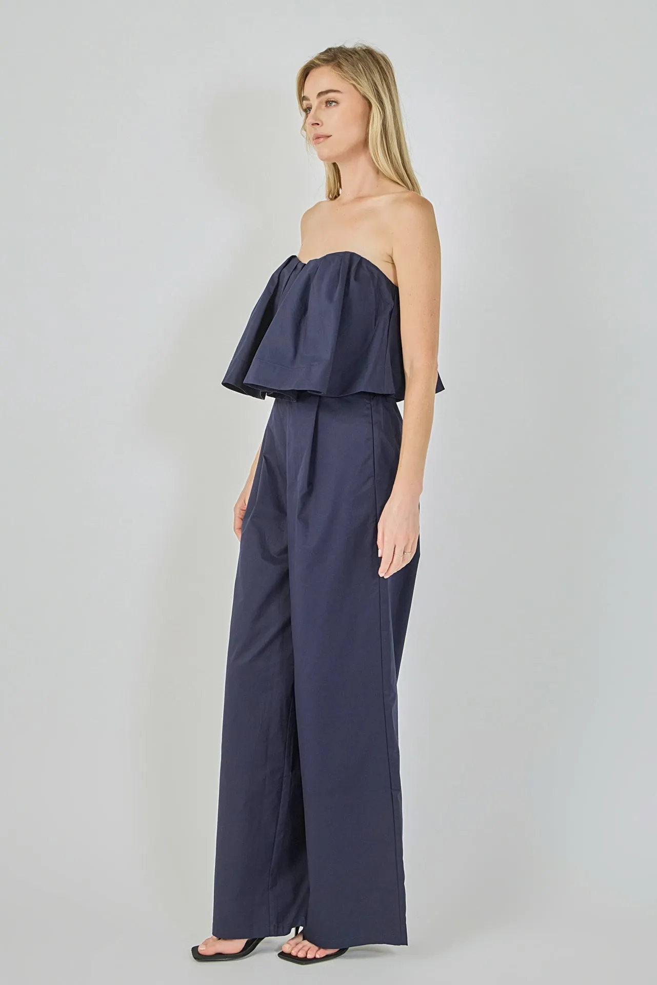 Strapless Pintuck Detail Jumpsuit sold by Endless Rose product image thumbnail 3