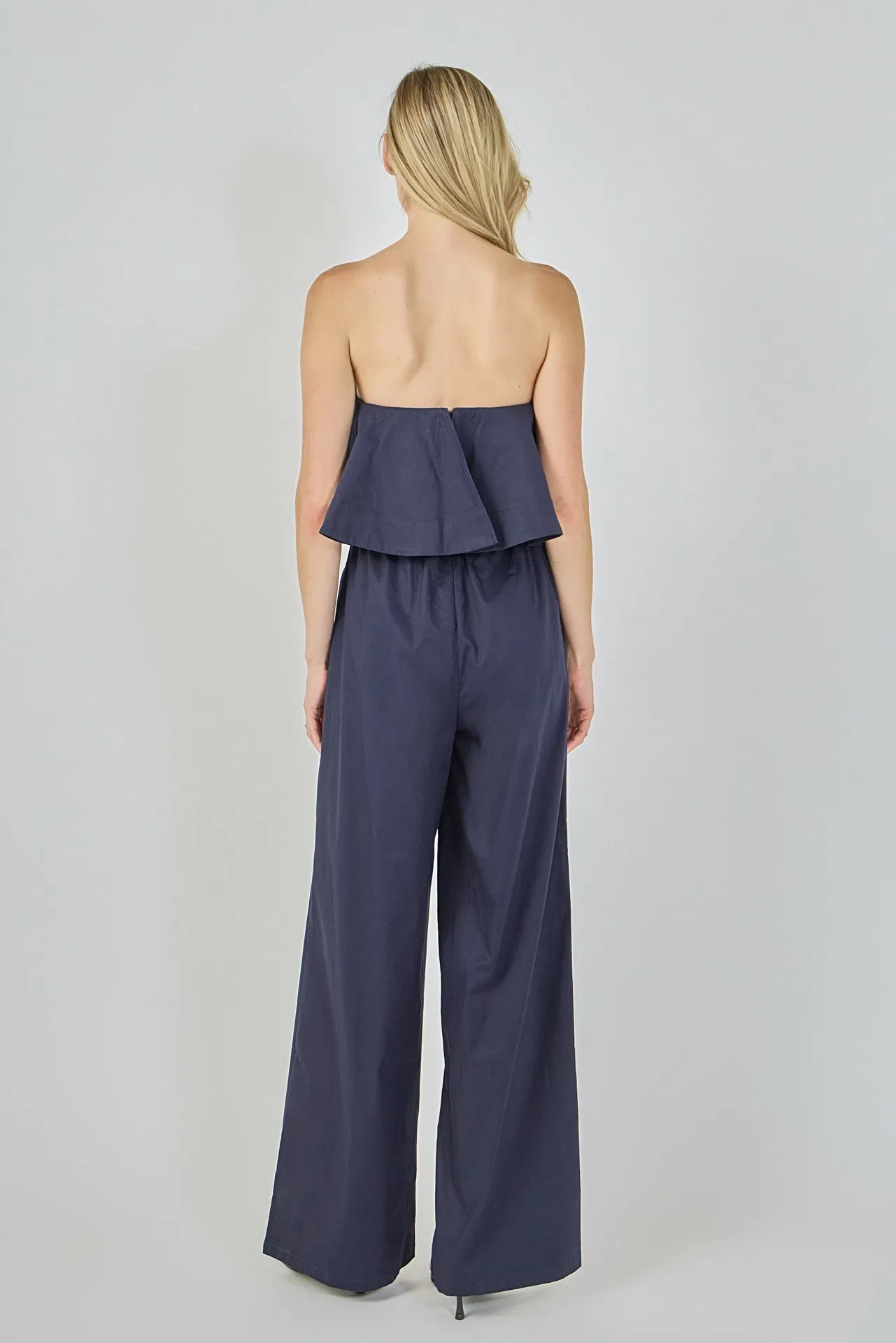 Strapless Pintuck Detail Jumpsuit sold by Endless Rose product image thumbnail 4