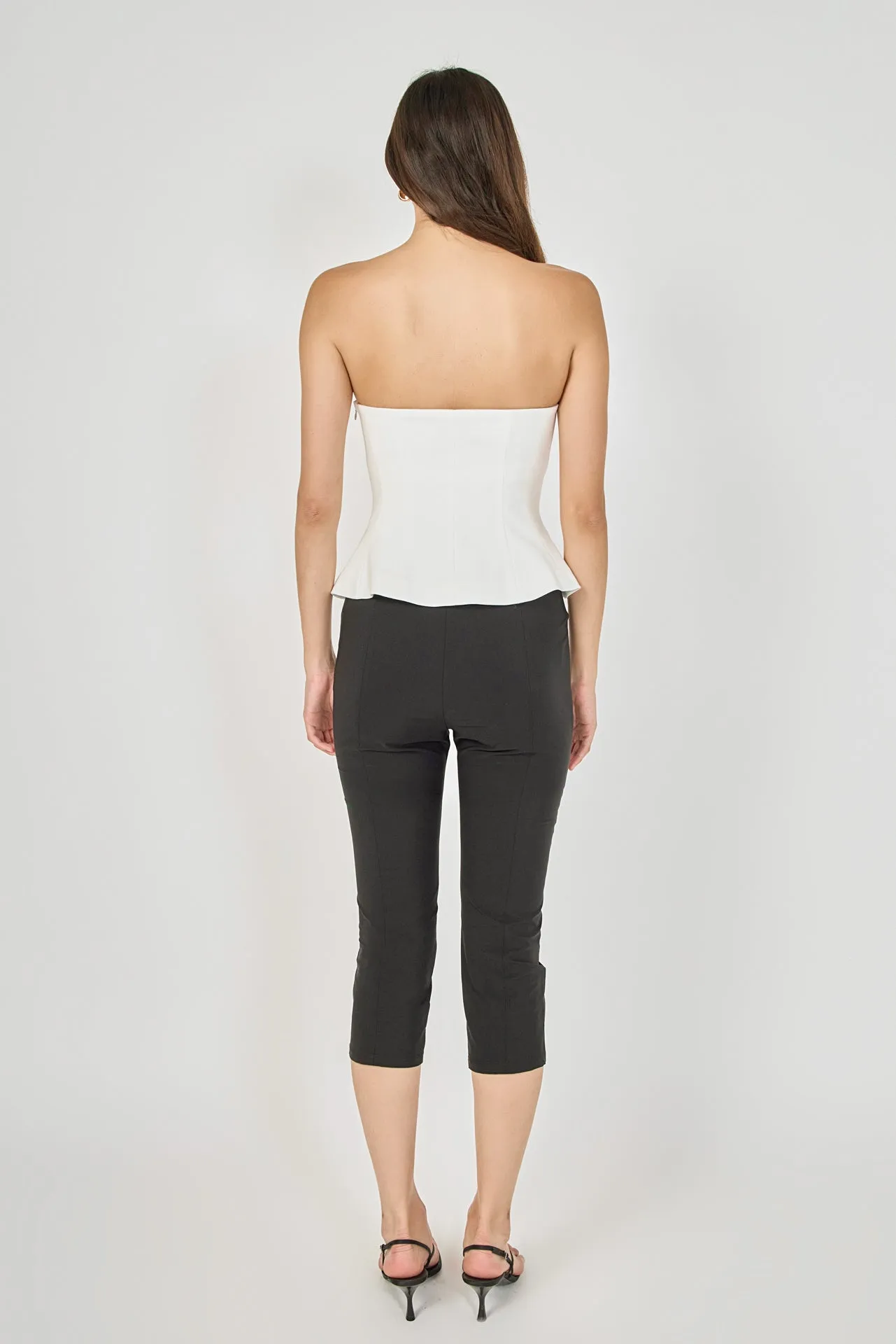 Strapless Paneled Peplum Top sold by Endless Rose product image thumbnail 4