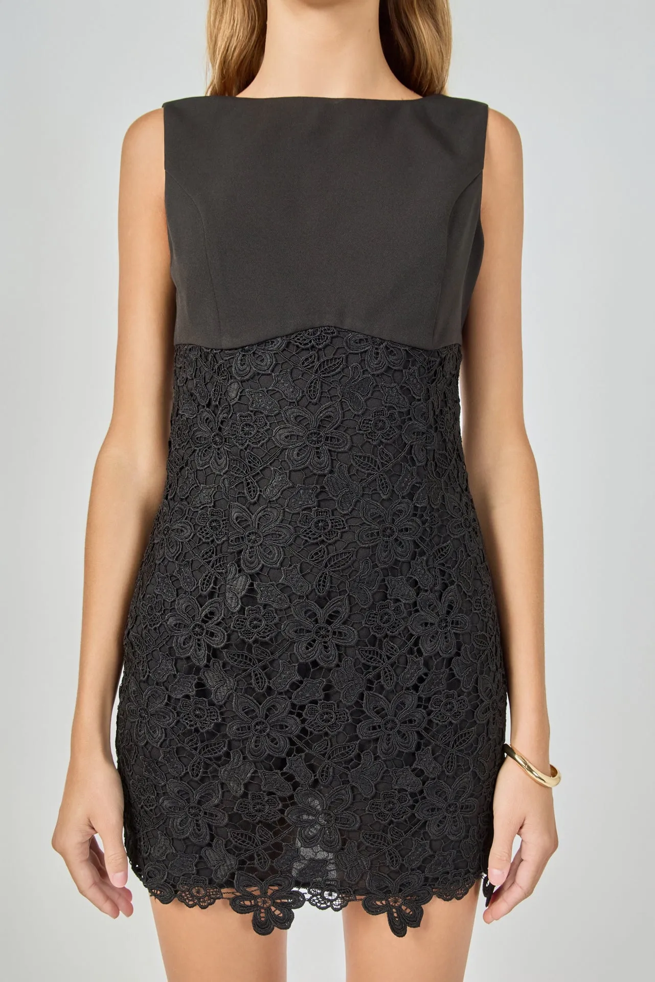 Lace Combo Mini Dress sold by Endless Rose product image thumbnail 2