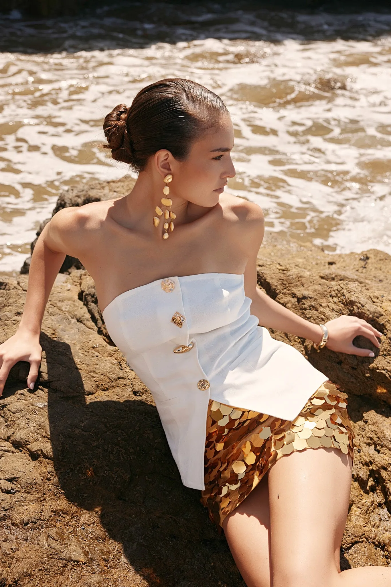 Hexagonal Sequins Mini Skirt sold by Endless Rose product image thumbnail 4