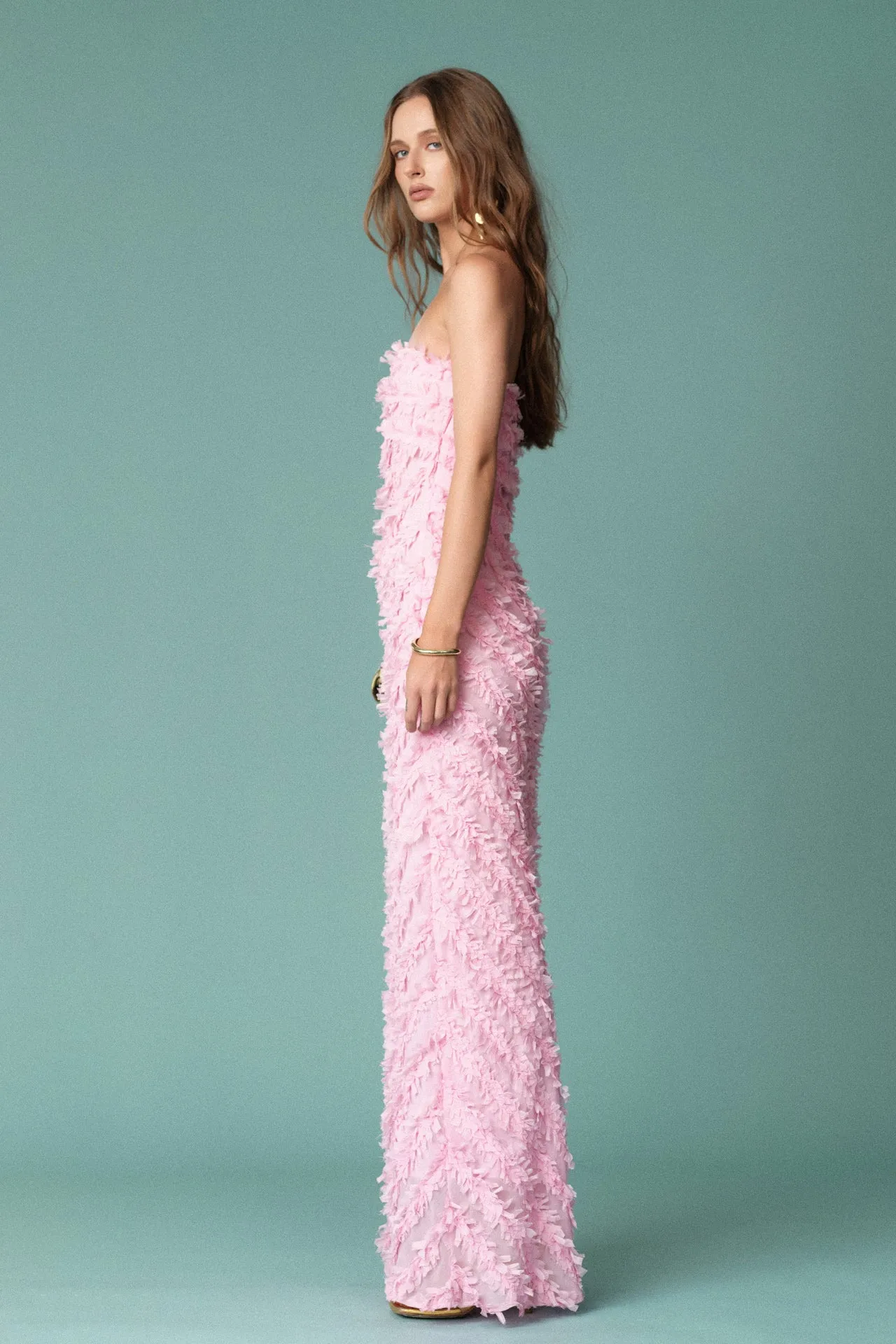 Strapless Ruffled Maxi Dress sold by Endless Rose product image thumbnail 3