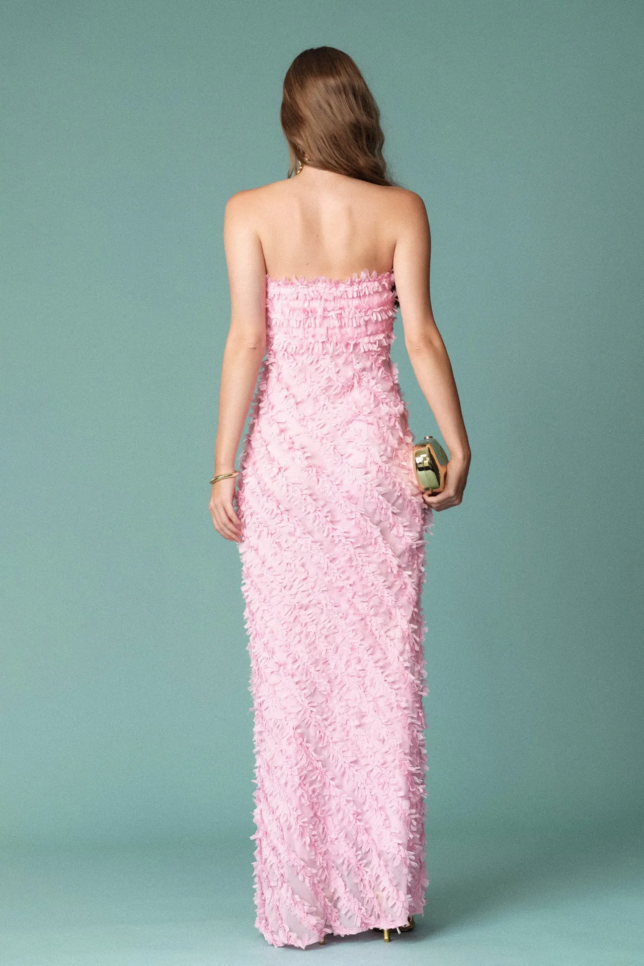 Strapless Ruffled Maxi Dress sold by Endless Rose product image thumbnail 4