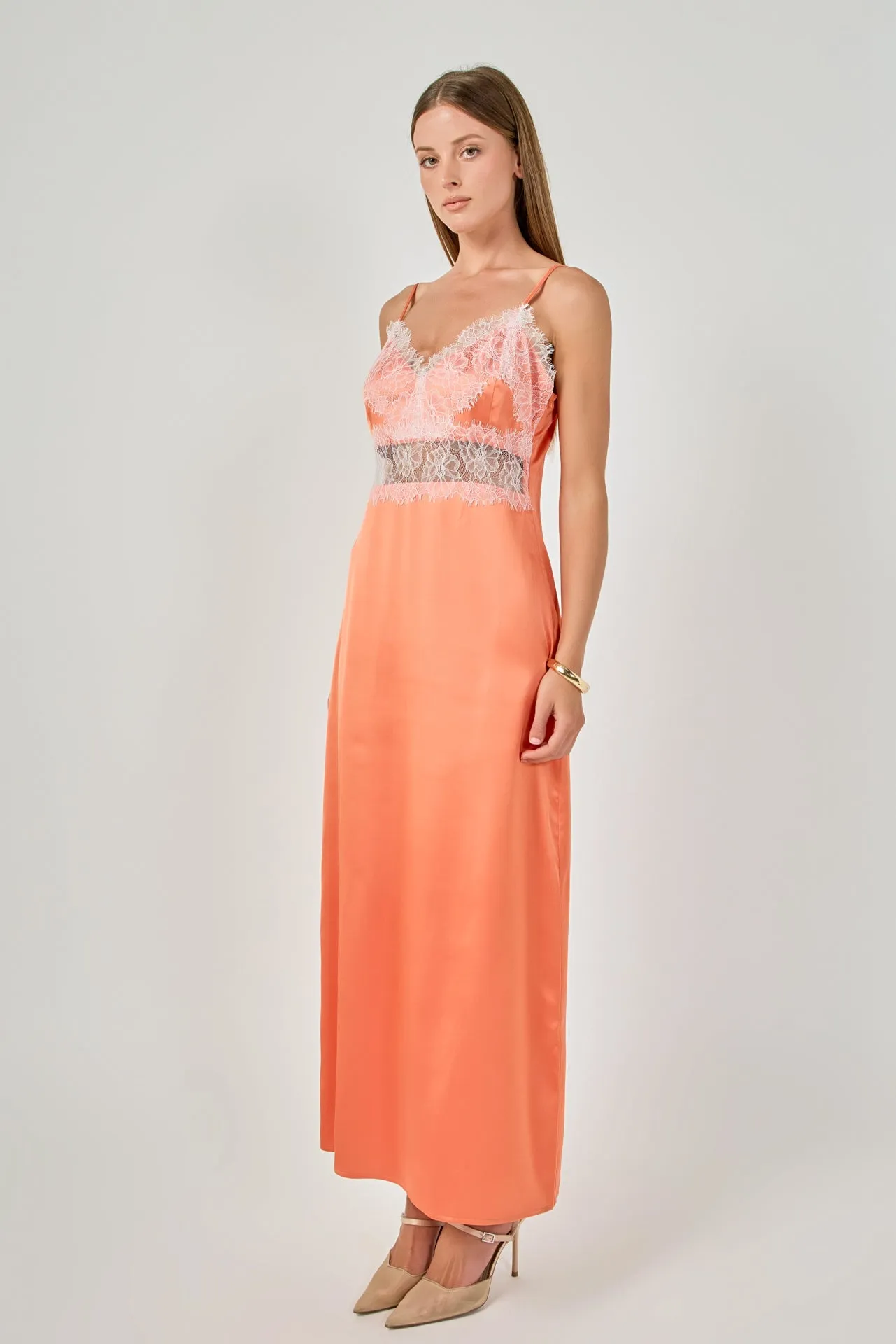 Satin Lace Slip Maxi Dress sold by Endless Rose product image thumbnail 4