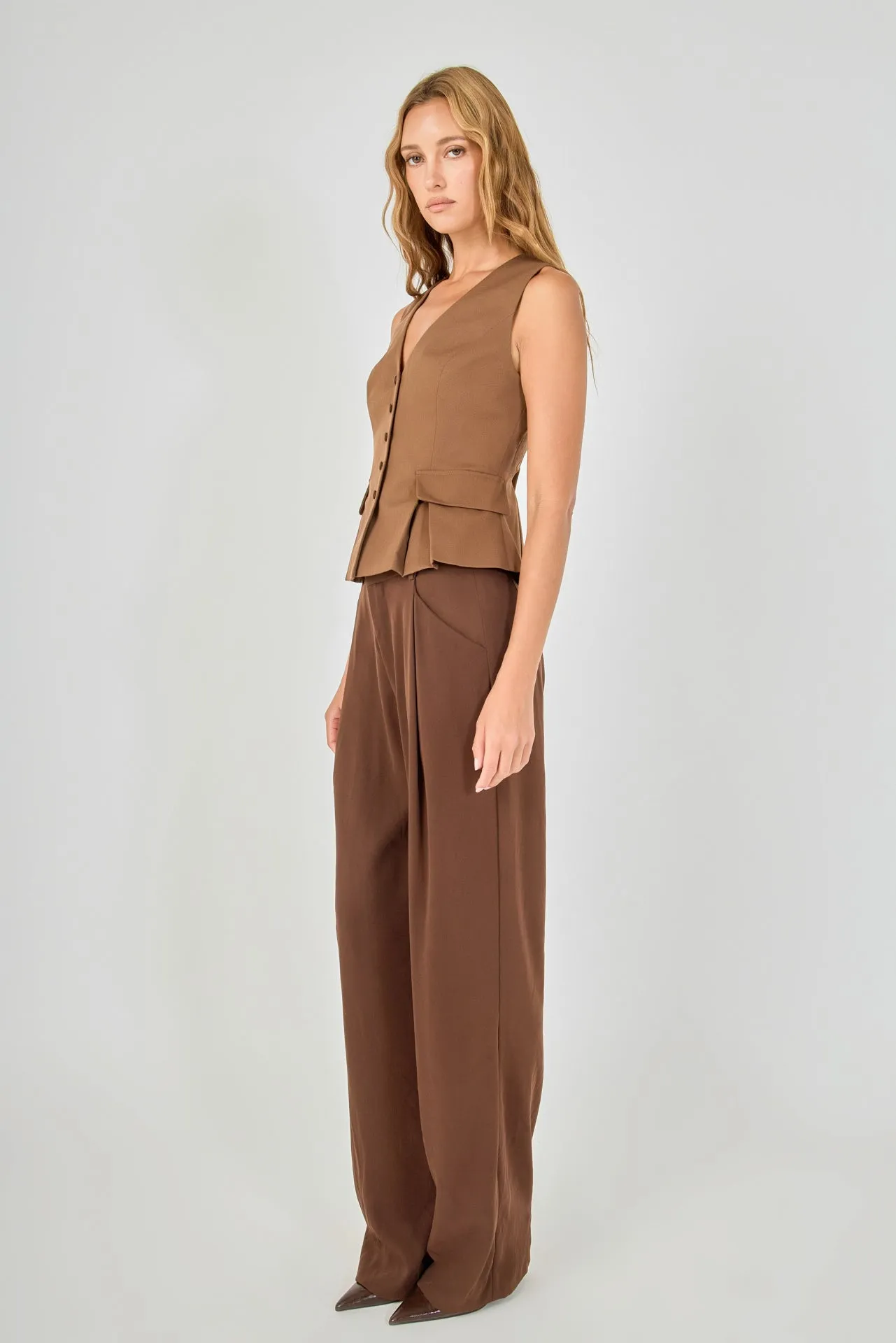 Button Detail Peplum Top sold by Endless Rose product image thumbnail 3