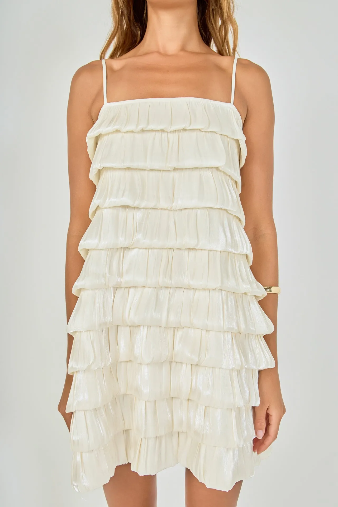 Tiered Bubble Mini Dress sold by Endless Rose product image thumbnail 2