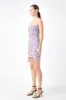 Floral Mesh Ruched Mini Dress sold by Endless Rose