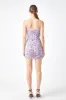 Floral Mesh Ruched Mini Dress sold by Endless Rose