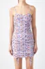 Floral Mesh Ruched Mini Dress sold by Endless Rose