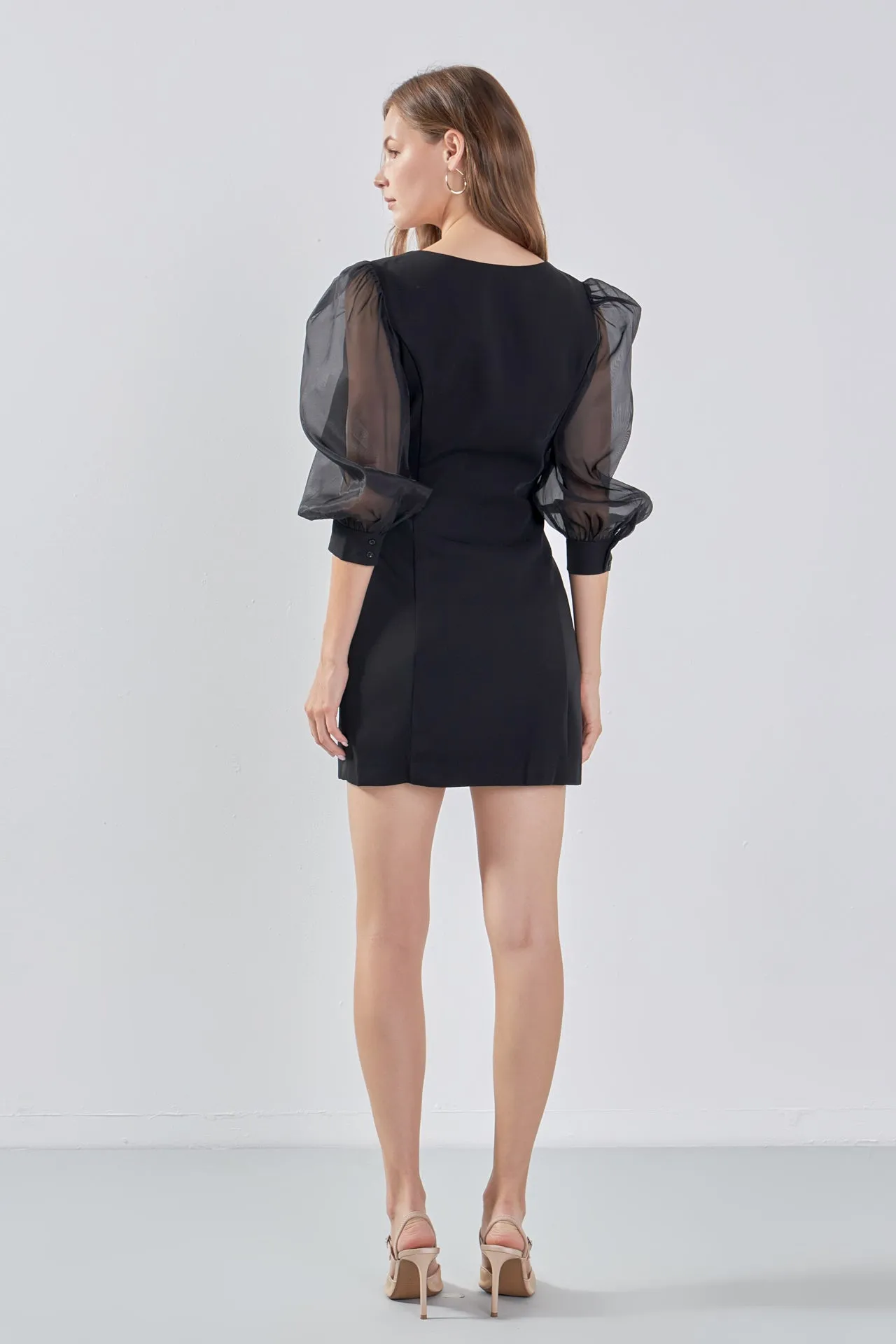 Organza Blouson Mini Dress sold by Endless Rose product image thumbnail 5