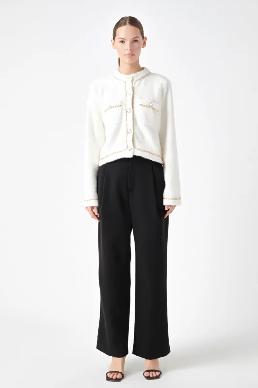 Chain-Trimmed Jacket - Final Sale sold by Endless Rose
