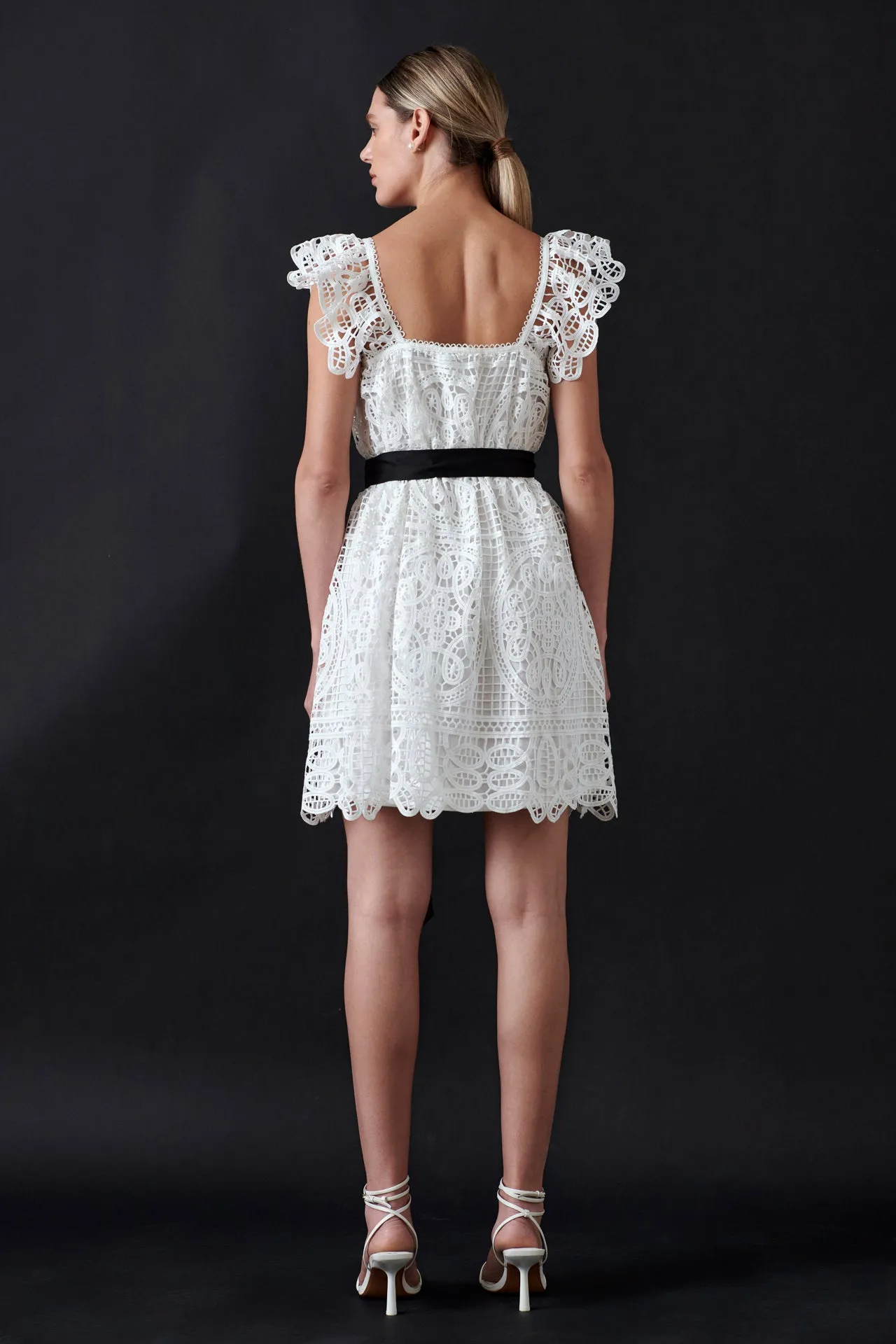 Flounce Laced Mini Dress sold by Endless Rose product image thumbnail 4