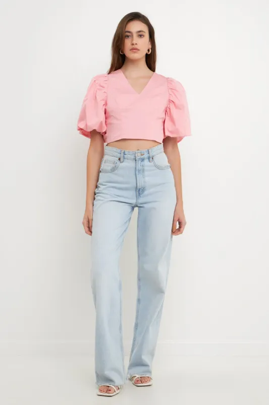 Schrunchie Back Tied Top sold by Endless Rose