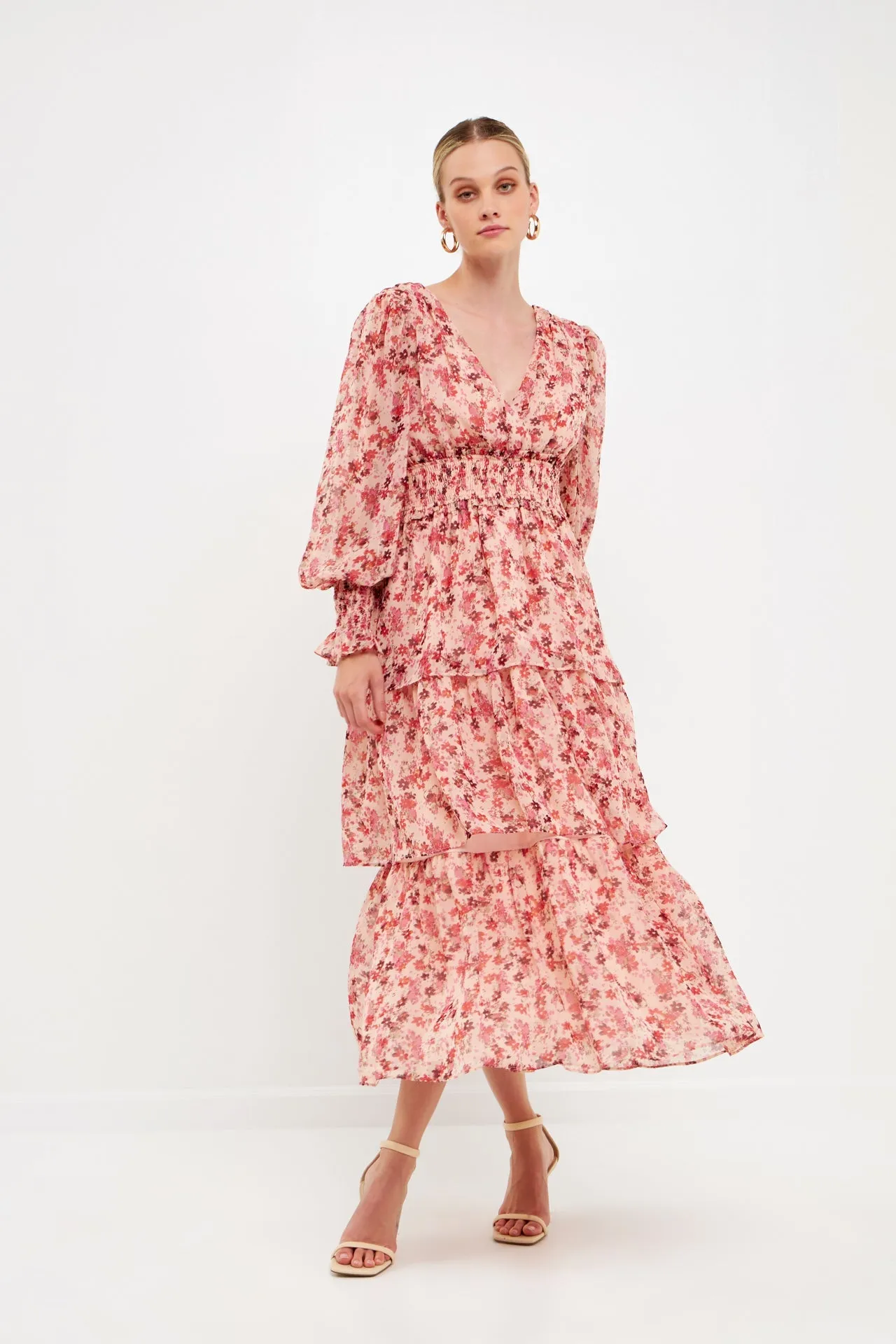 Floral Long-Sleeve Maxi Dress sold by Endless Rose product image thumbnail 4
