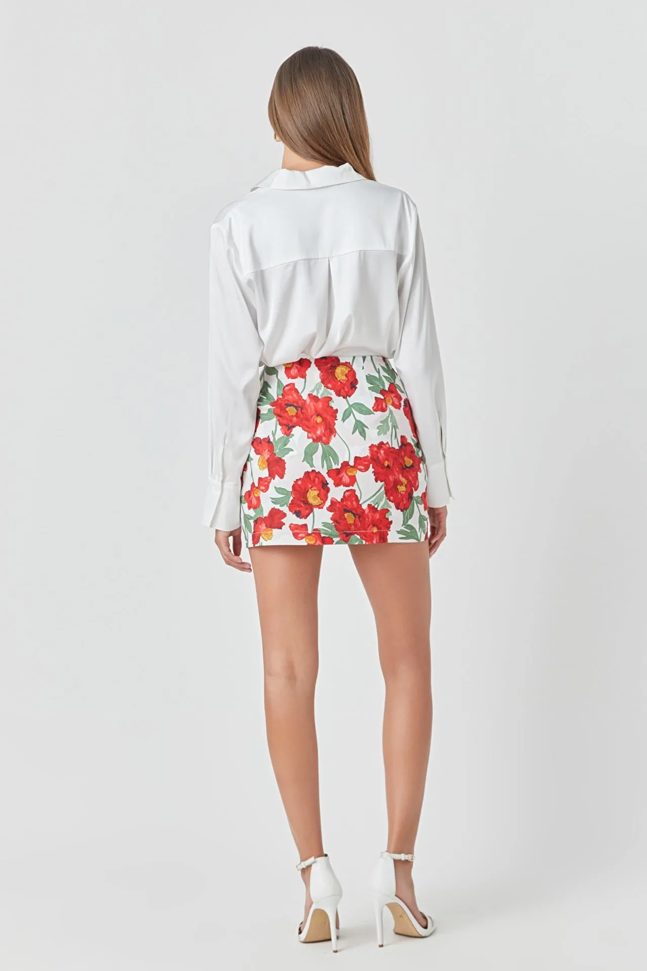 Cotton Floral Print Mini Skort sold by Endless Rose product image thumbnail 4