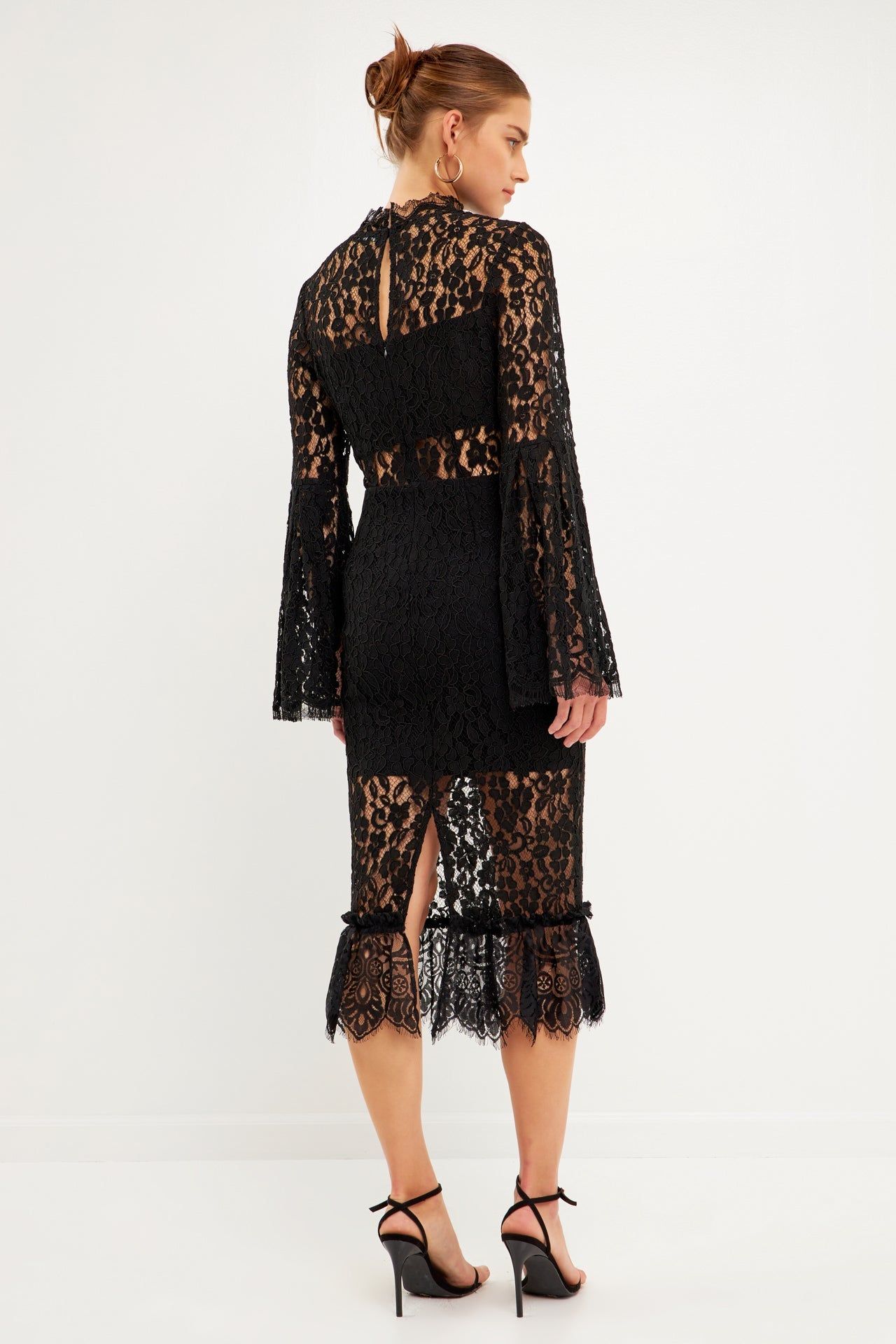 Long-Sleeved Lace Midi Dress sold by Endless Rose product image thumbnail 4
