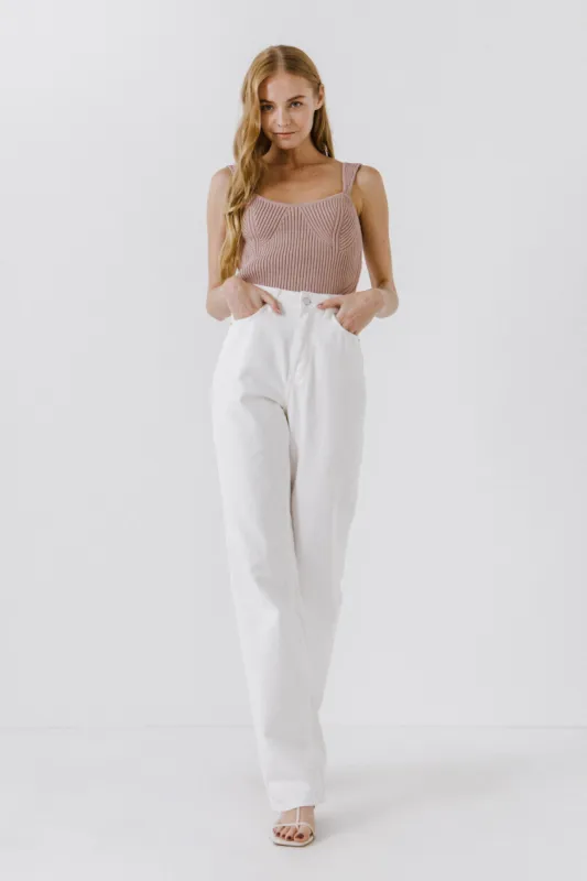 Corset Style Knitted Top sold by Endless Rose