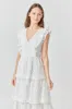 Lace Tiered Midi Dress sold by Endless Rose