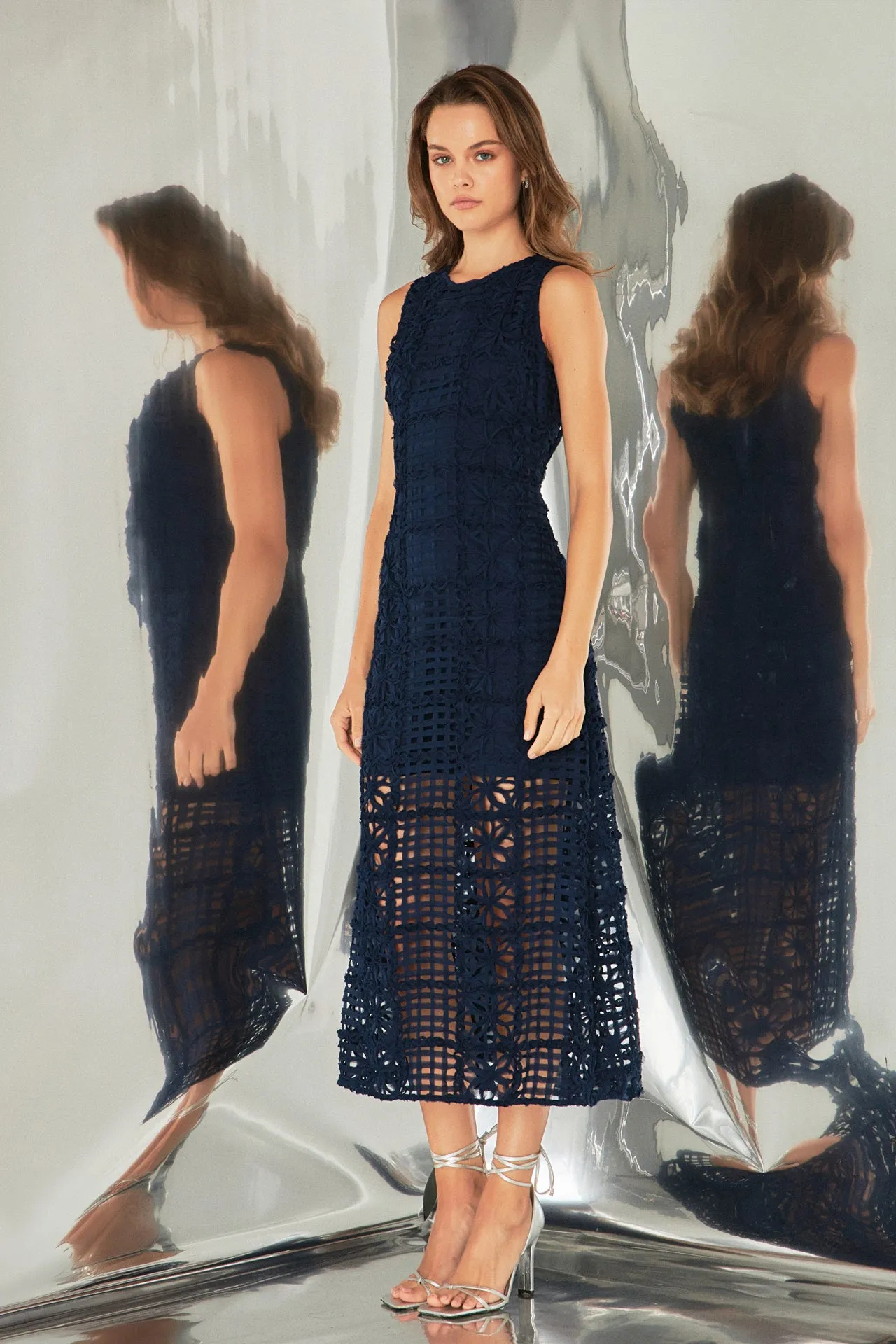 Textured Sleeveless Maxi Dress sold by Endless Rose product image thumbnail 3