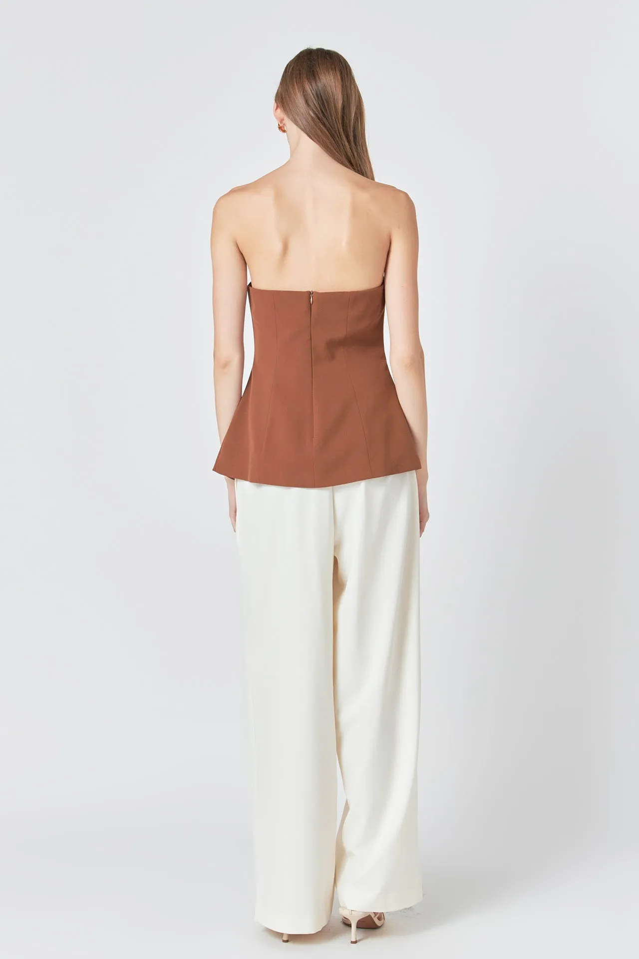 Strapless 3-pc button Long Top sold by Endless Rose product image thumbnail 4