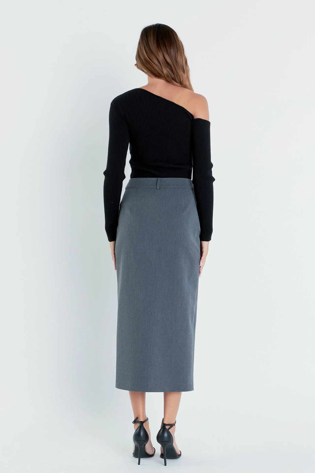 Front Slit Maxi Skirt sold by Endless Rose product image thumbnail 4