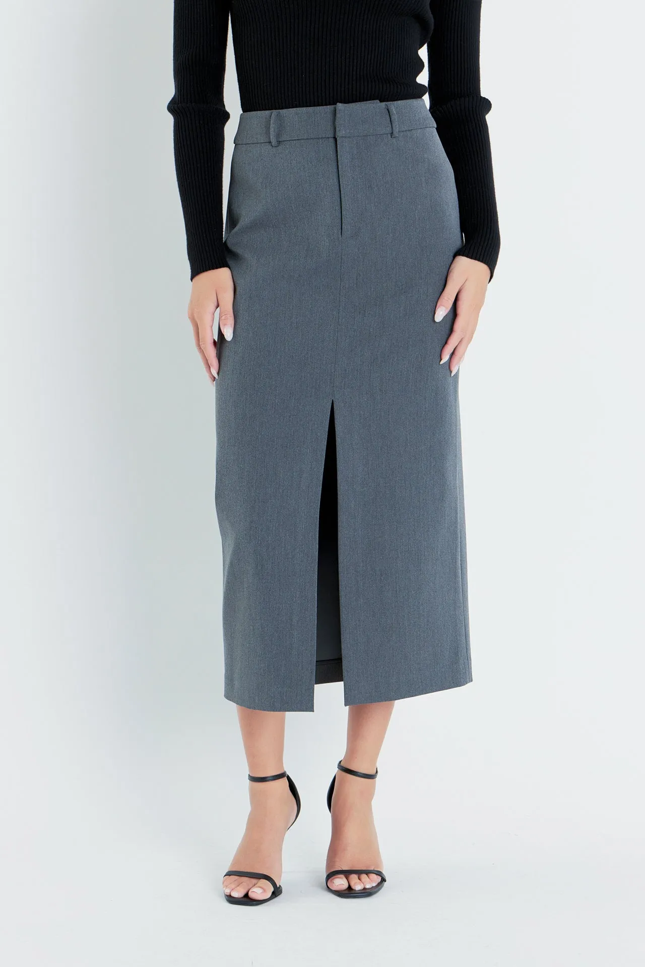 Front Slit Maxi Skirt sold by Endless Rose product image thumbnail 2