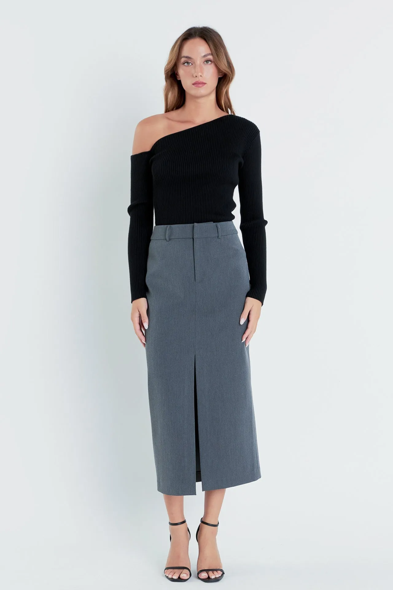 Front Slit Maxi Skirt sold by Endless Rose