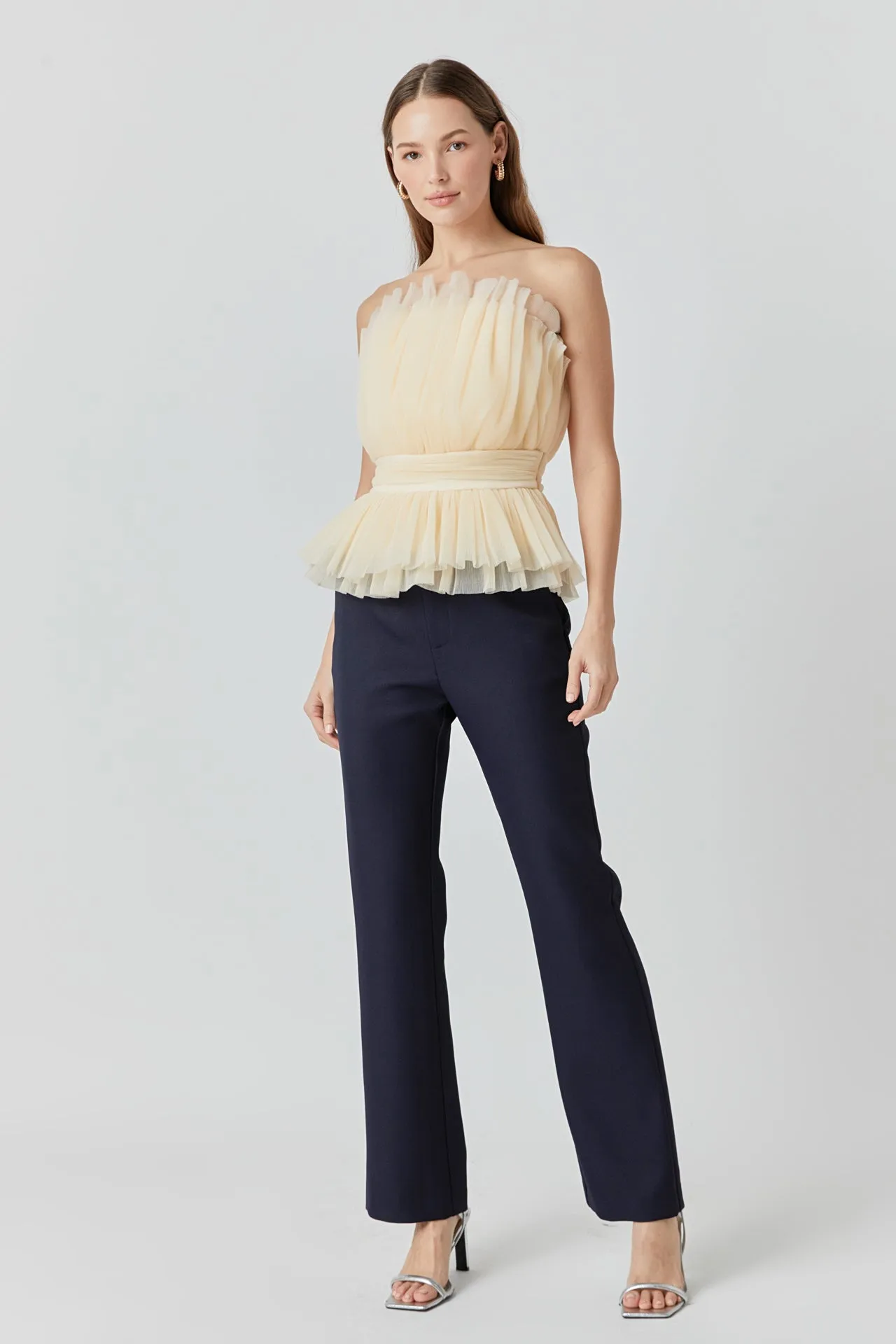 Strapless Tulle Banded Top sold by Endless Rose product image thumbnail 3