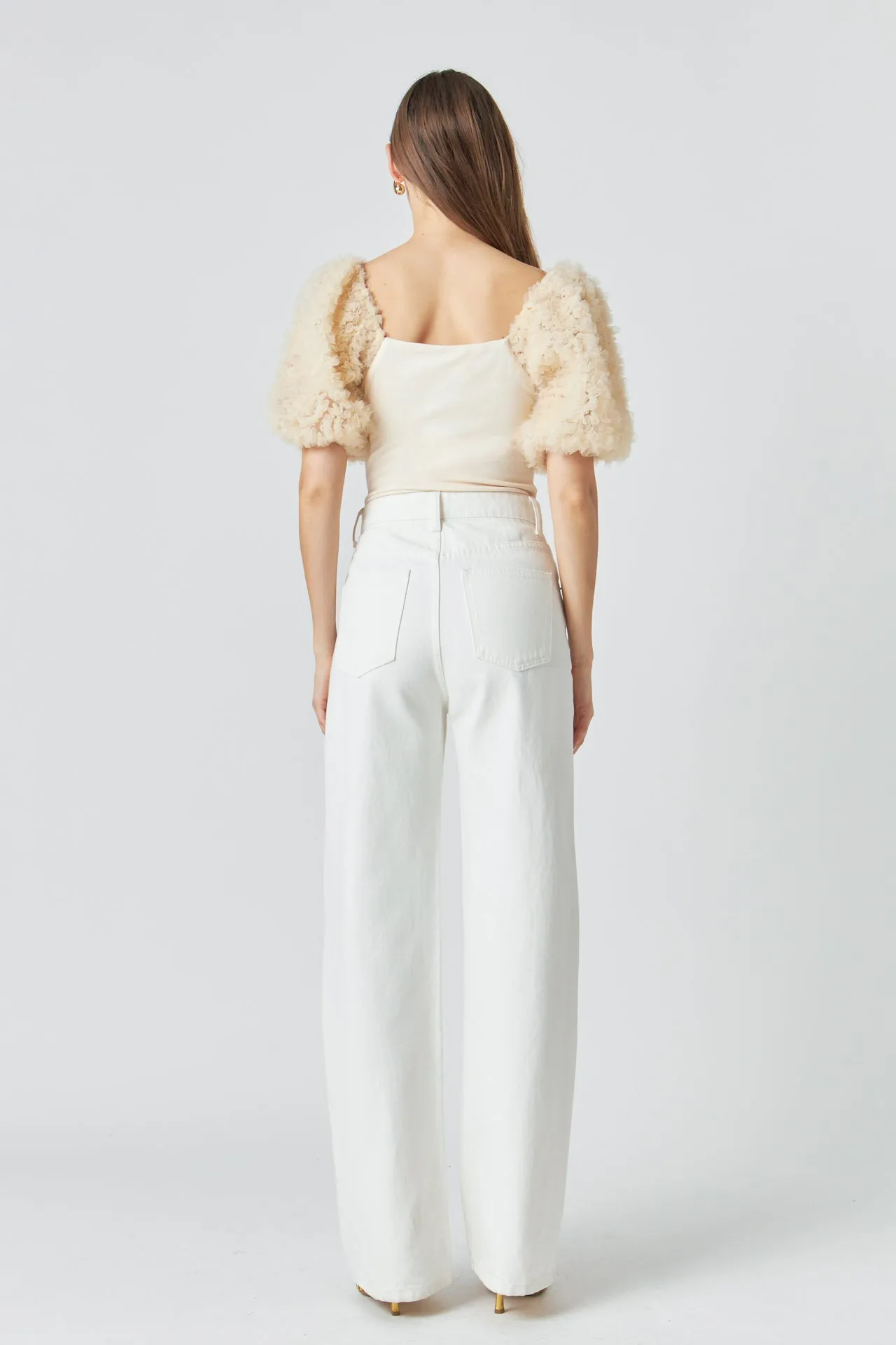 Tulle Puff Sleeve Top sold by Endless Rose product image thumbnail 4