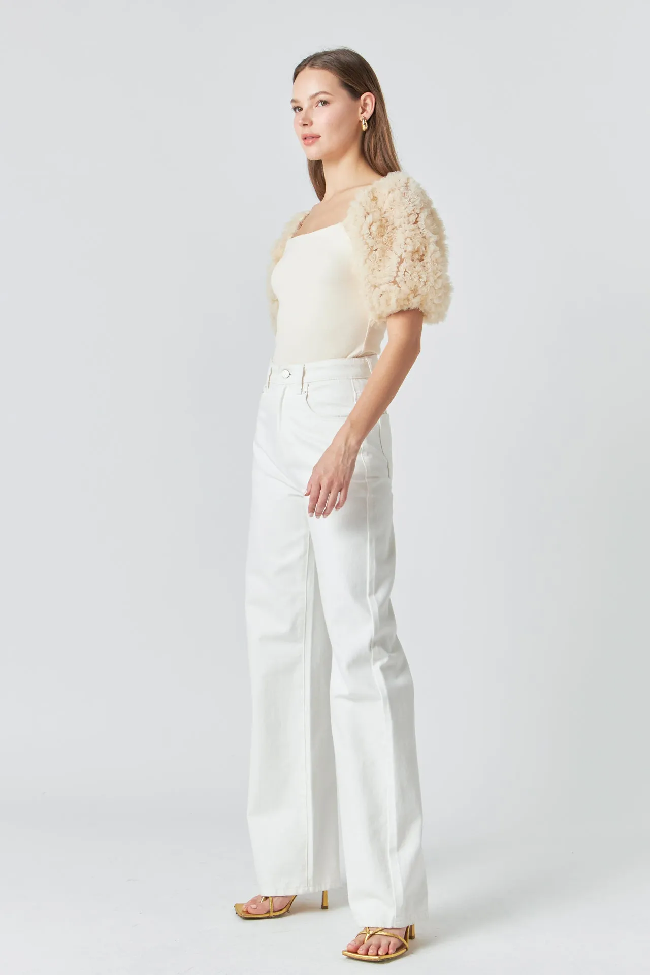 Tulle Puff Sleeve Top sold by Endless Rose product image thumbnail 3