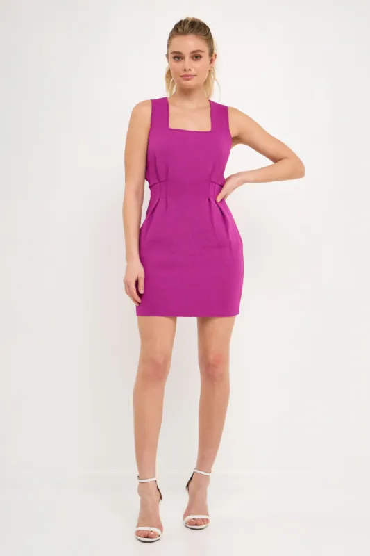 Bodycon Knit Dress with Square Neckline sold by Endless Rose