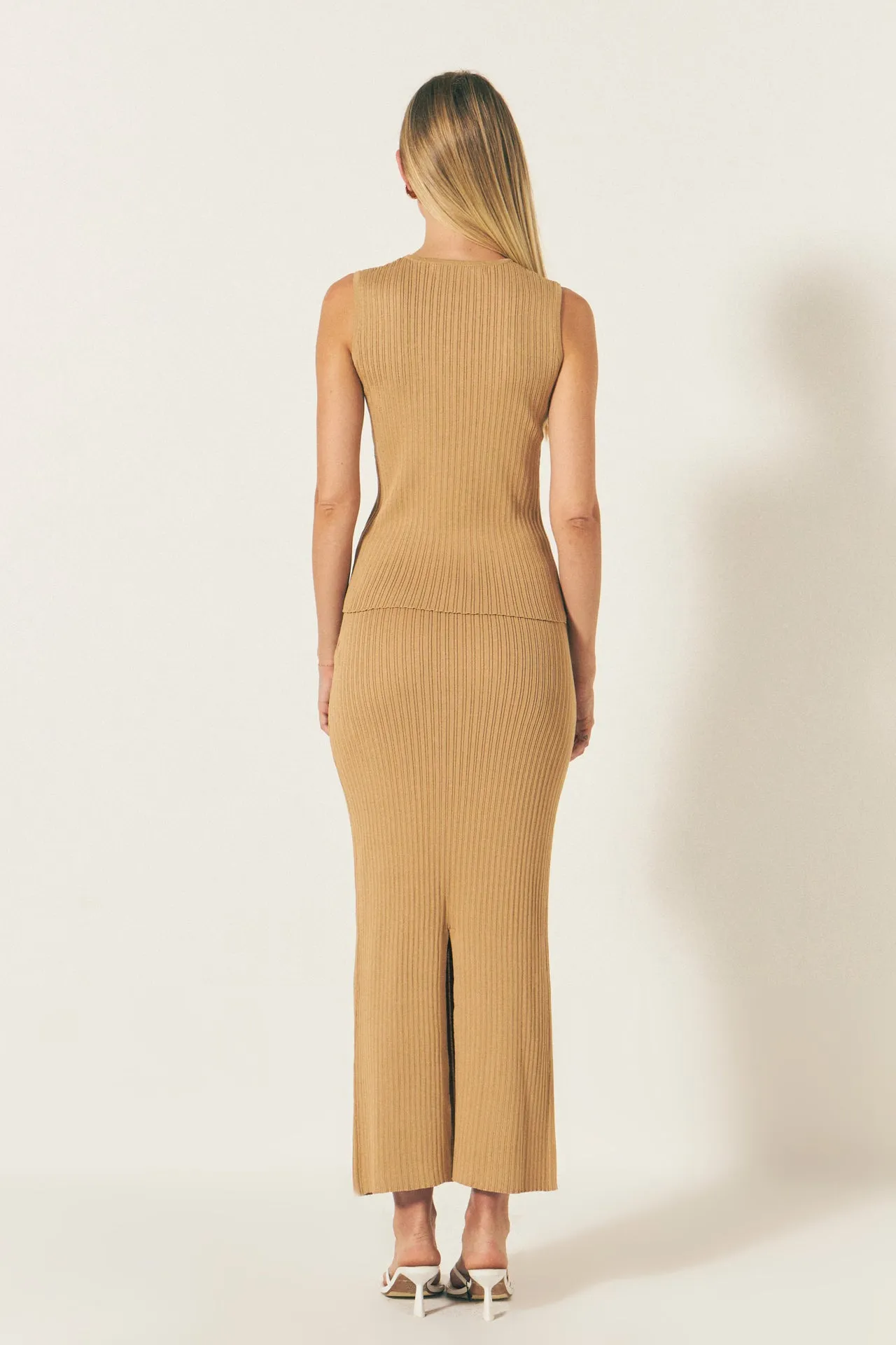 Ribbed Slit Maxi Skirt sold by Endless Rose product image thumbnail 4