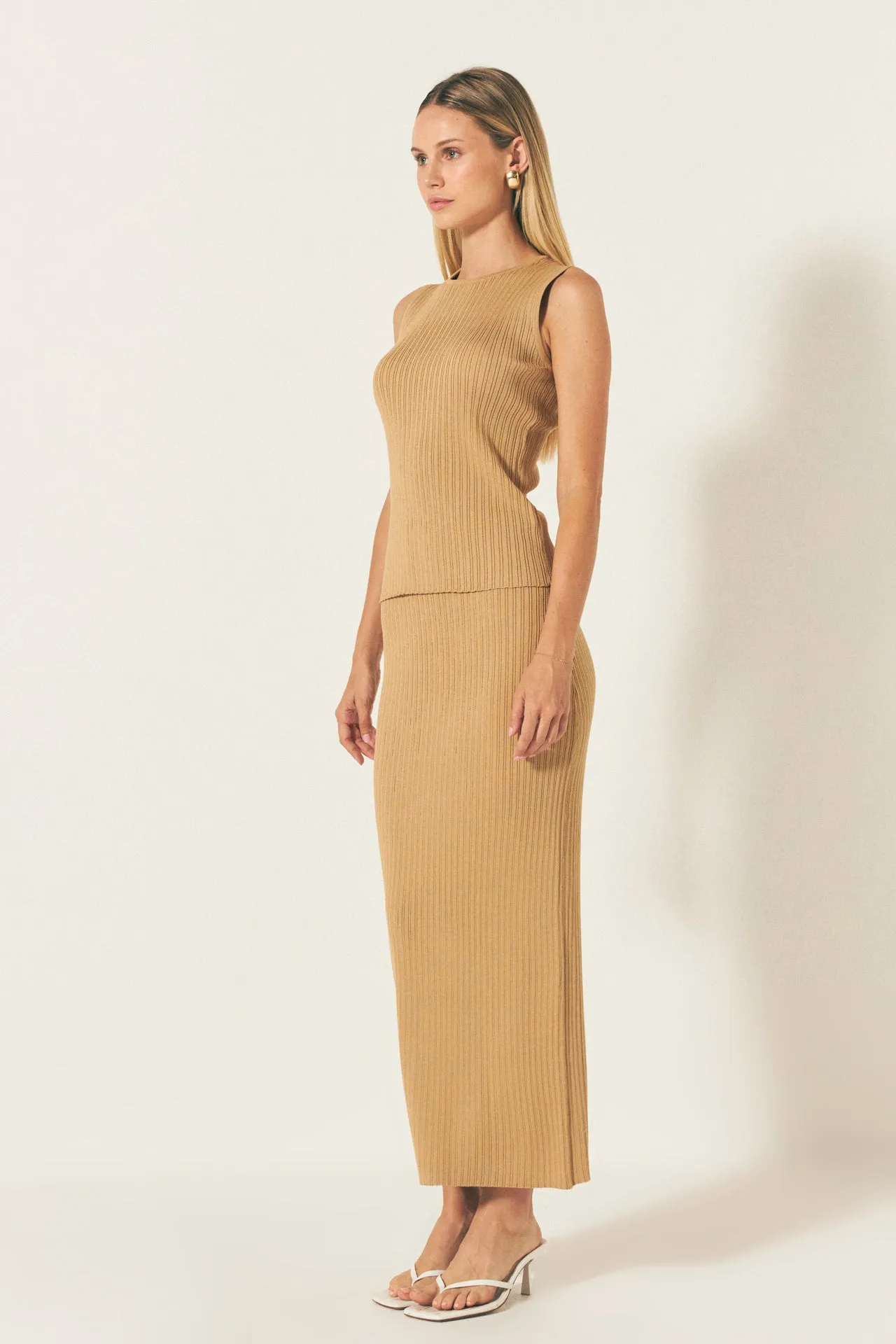 Ribbed Slit Maxi Skirt sold by Endless Rose product image thumbnail 3