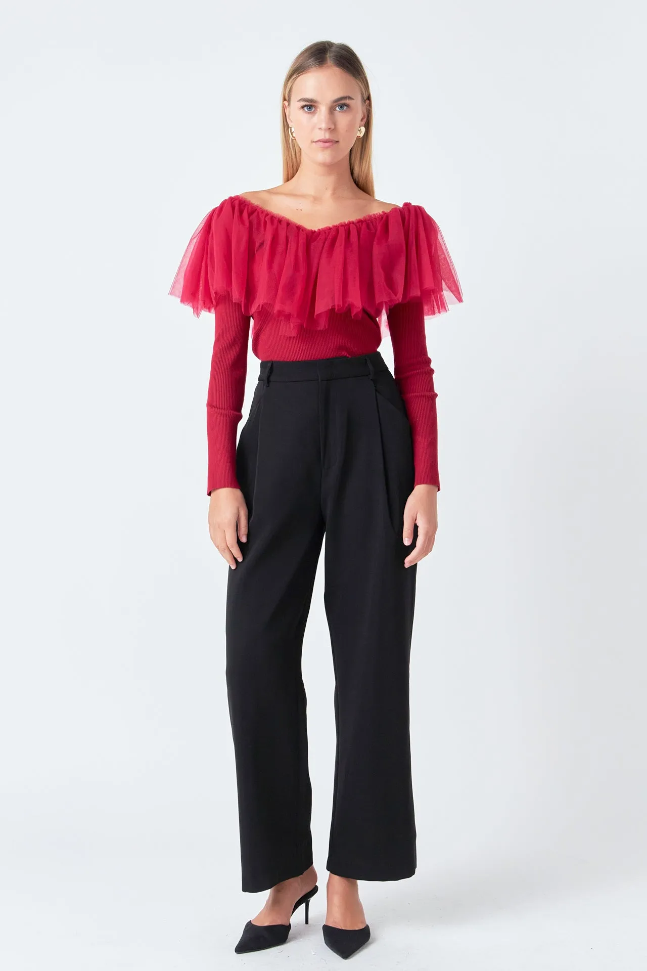 Tulle Ruffle Top sold by Endless Rose