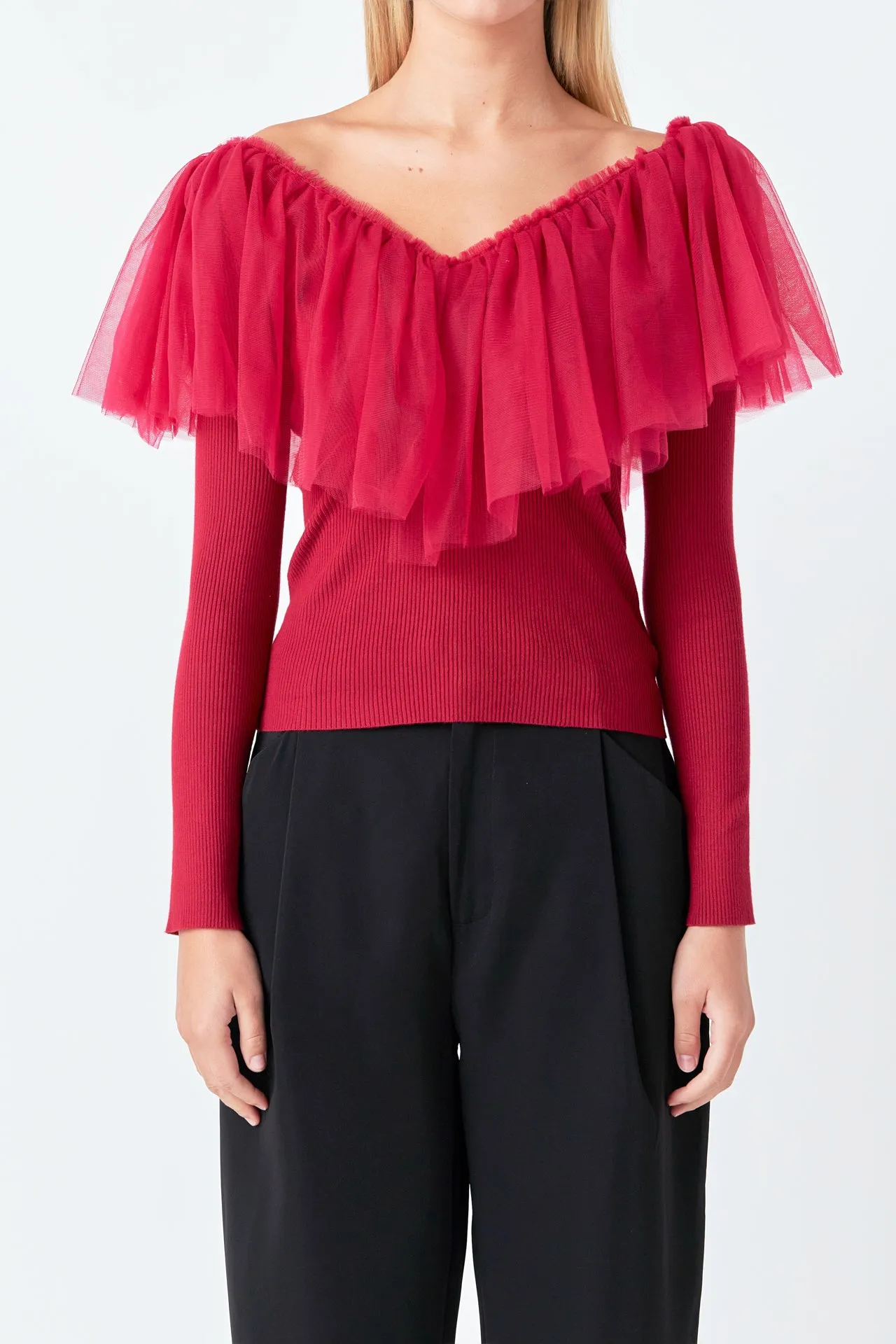 Tulle Ruffle Top sold by Endless Rose product image thumbnail 2