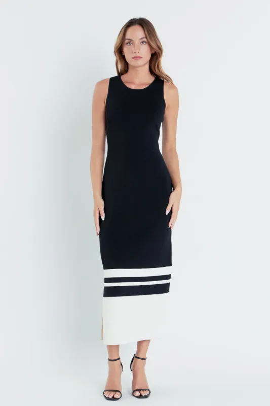 Knit Block Maxi Dress sold by Endless Rose
