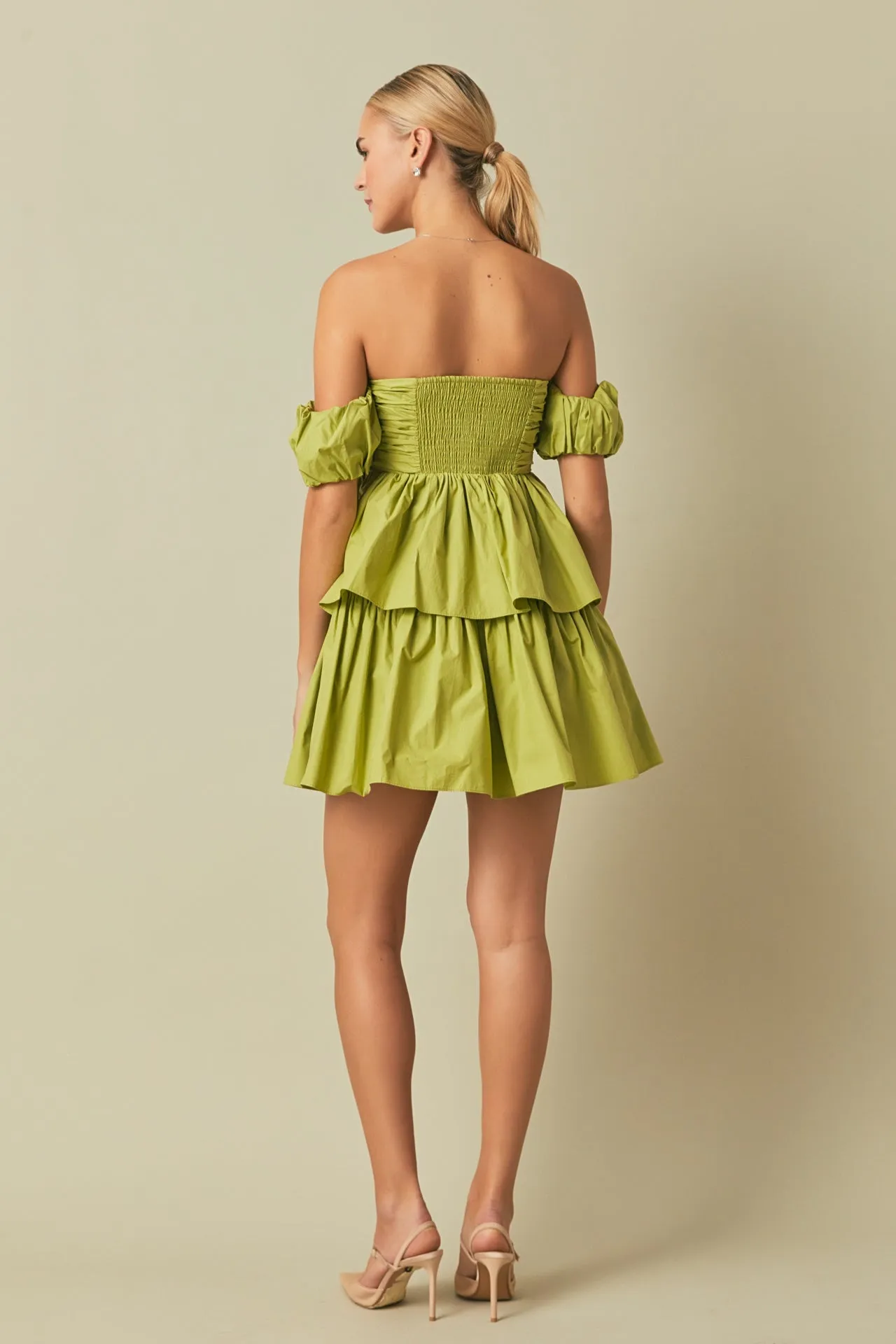 Ruched Off The Shoulder Mini Dress sold by Endless Rose product image thumbnail 4