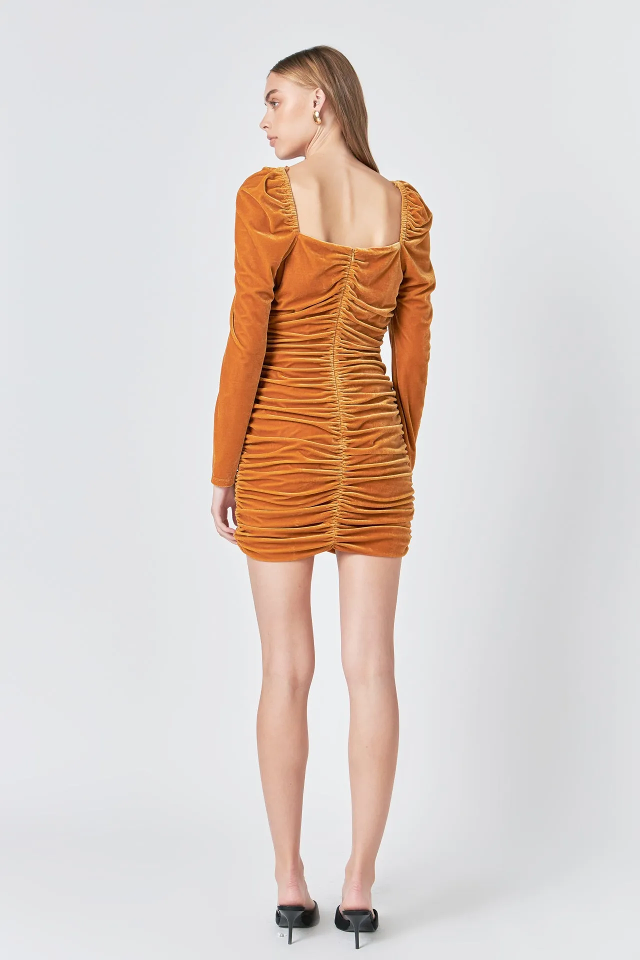 Sweetheart Neckline Ruched Woven Dress sold by Endless Rose product image thumbnail 4