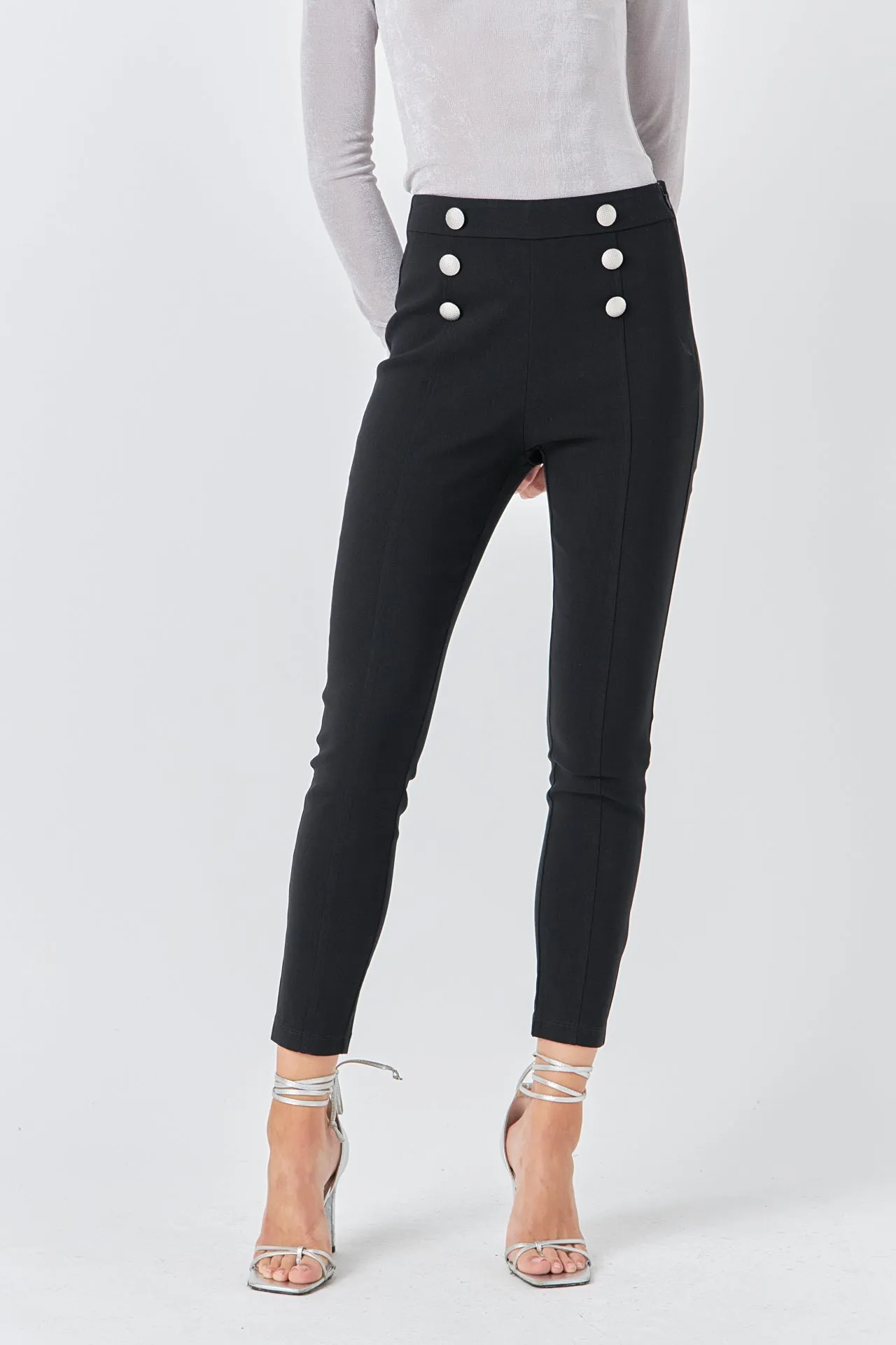Stretch Skinny Buttoned Pants sold by Endless Rose product image thumbnail 2