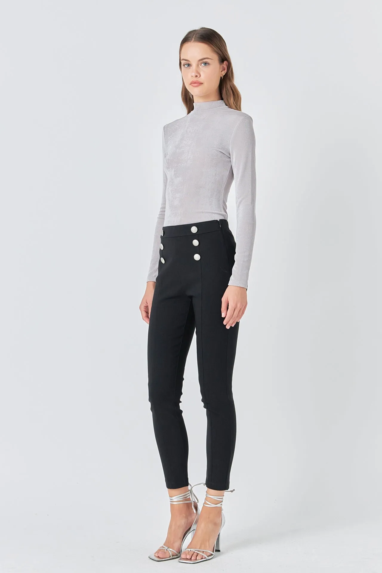 Stretch Skinny Buttoned Pants sold by Endless Rose product image thumbnail 3
