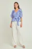 Puff Sleeve Peplum Top sold by Endless Rose