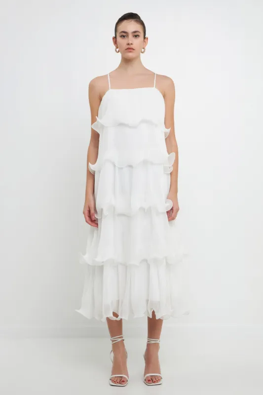 Tiered Midi Dress sold by Endless Rose