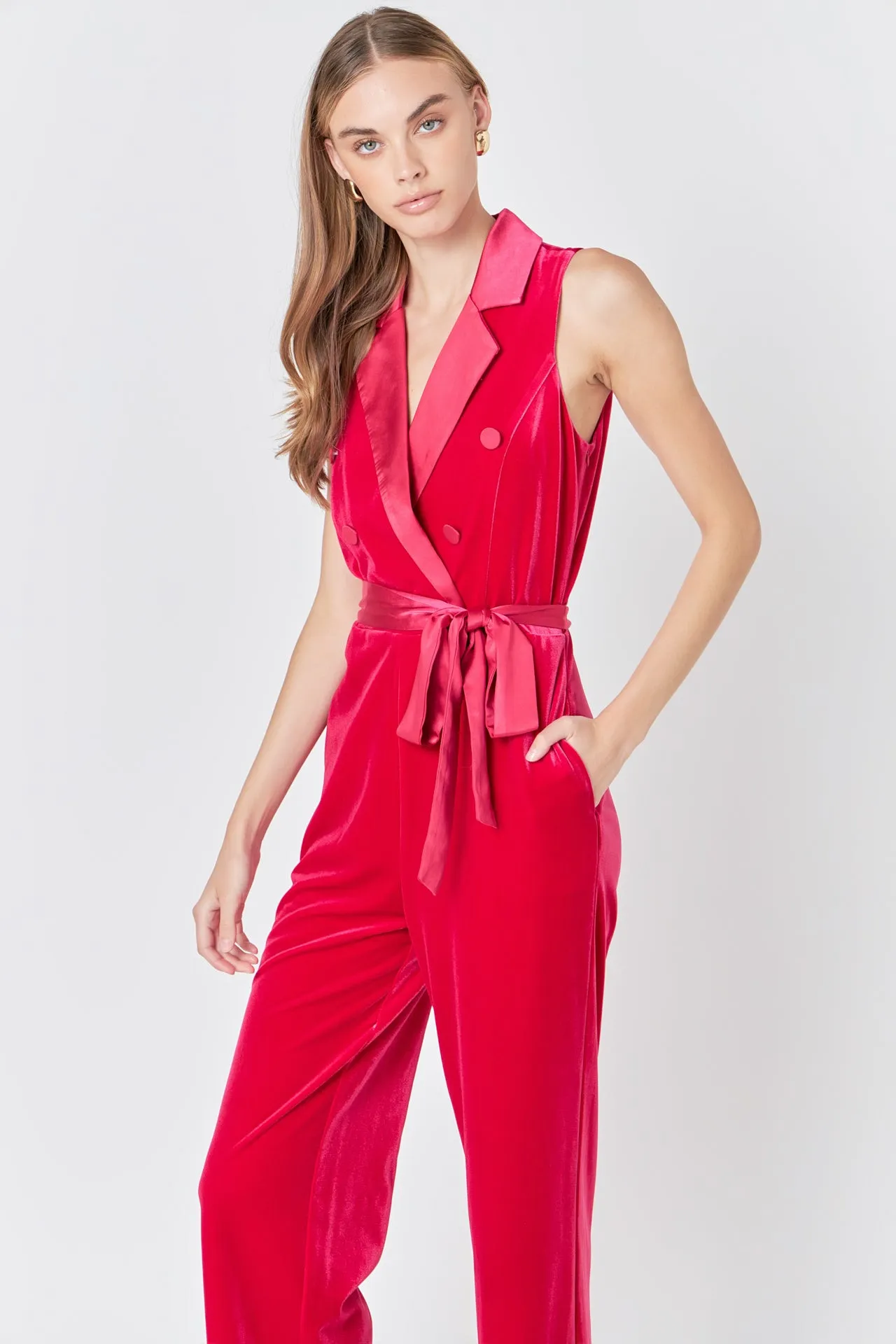 Sleeveless Velvet Jumpsuit sold by Endless Rose product image thumbnail 5