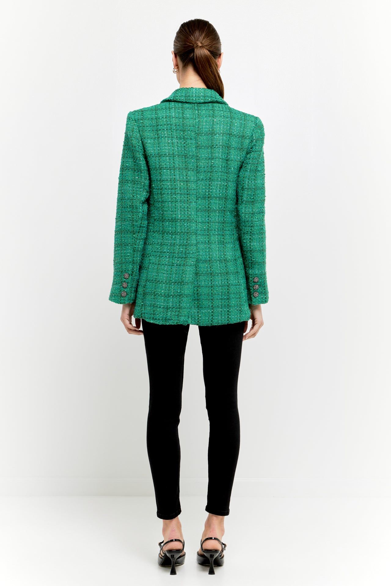 Tweed 3pc Button Long Blazer sold by Endless Rose product image thumbnail 4