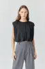 Shirred Shoulder Cropped Top sold by Endless Rose