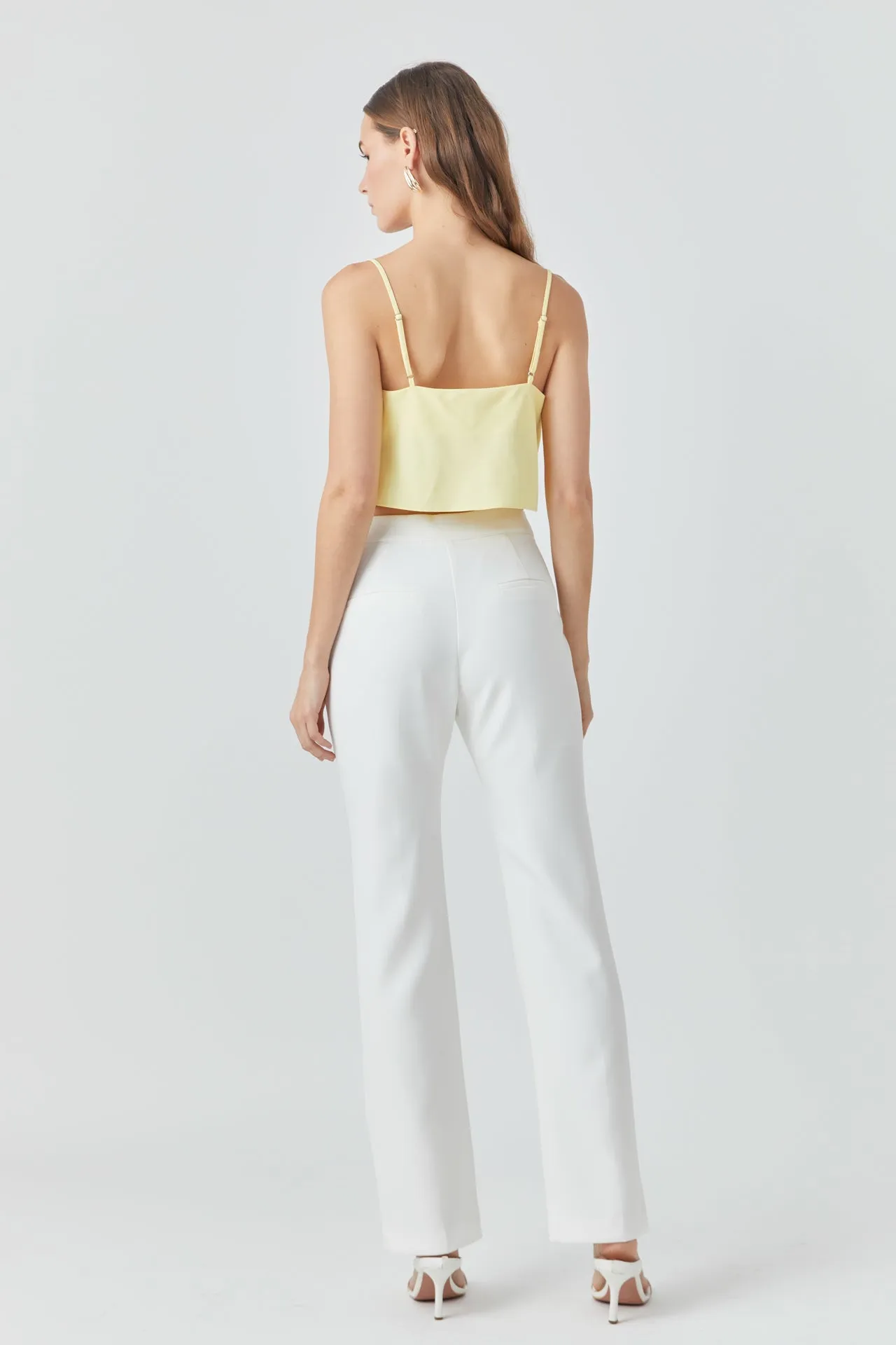 Cowl Neck Cropped Cami sold by Endless Rose product image thumbnail 4